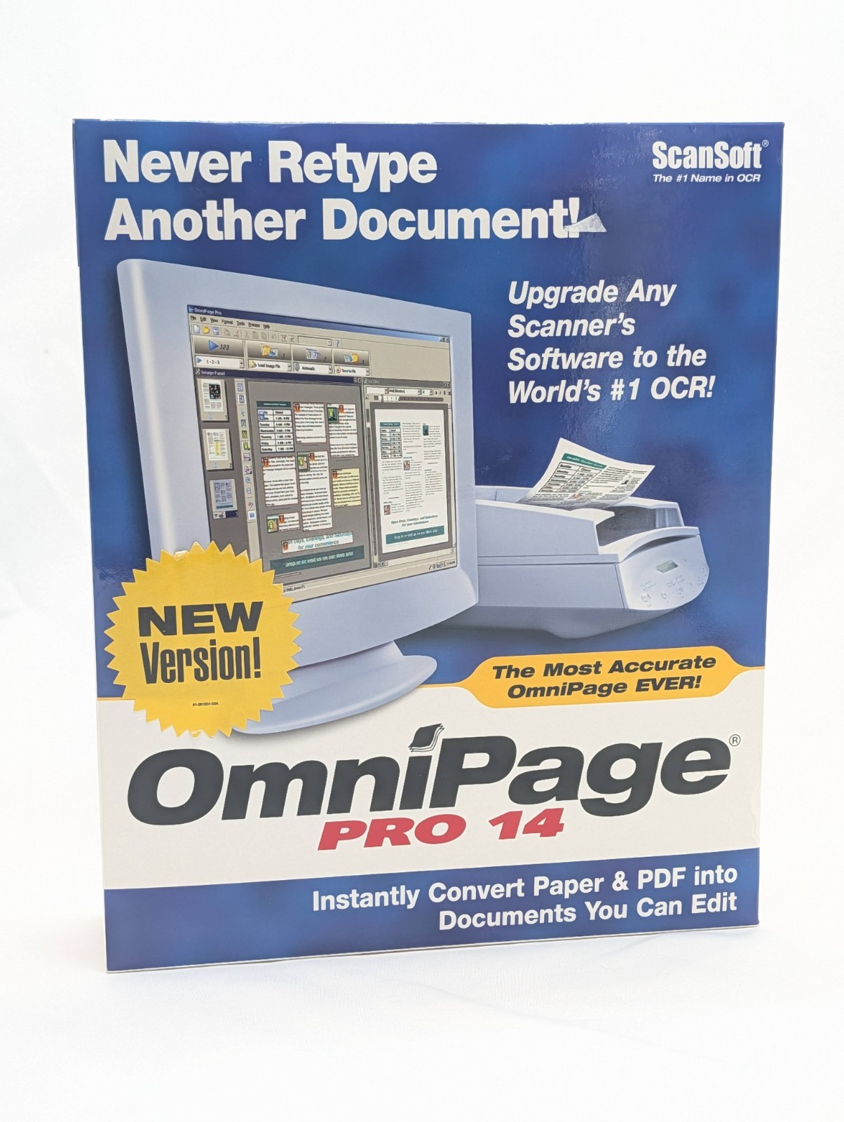 OmniPage Pro 14 Sealed box