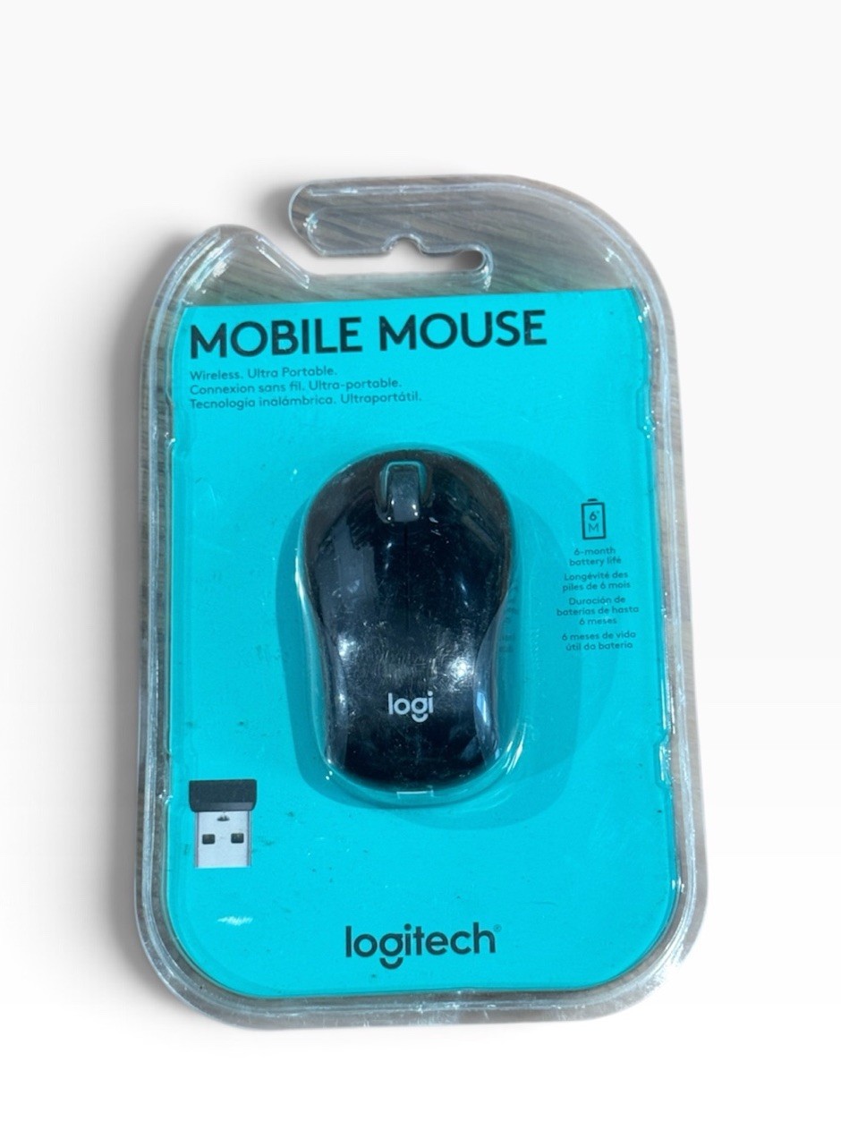 Logitech 910-005753 Mini Wireless Mouse - BLACK, Ultra Compact, Brand New Sealed