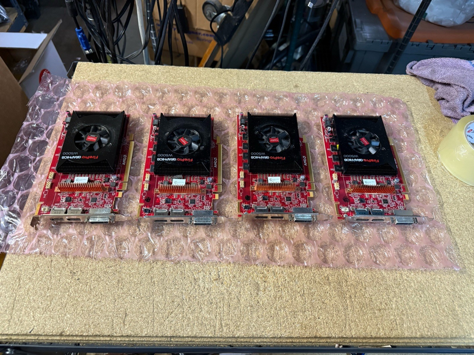 4 x DELL AMD FirePro W5000 2GB GDDR5 Graphics Card DVI Dual DVI 0WJ2JT LOT 4