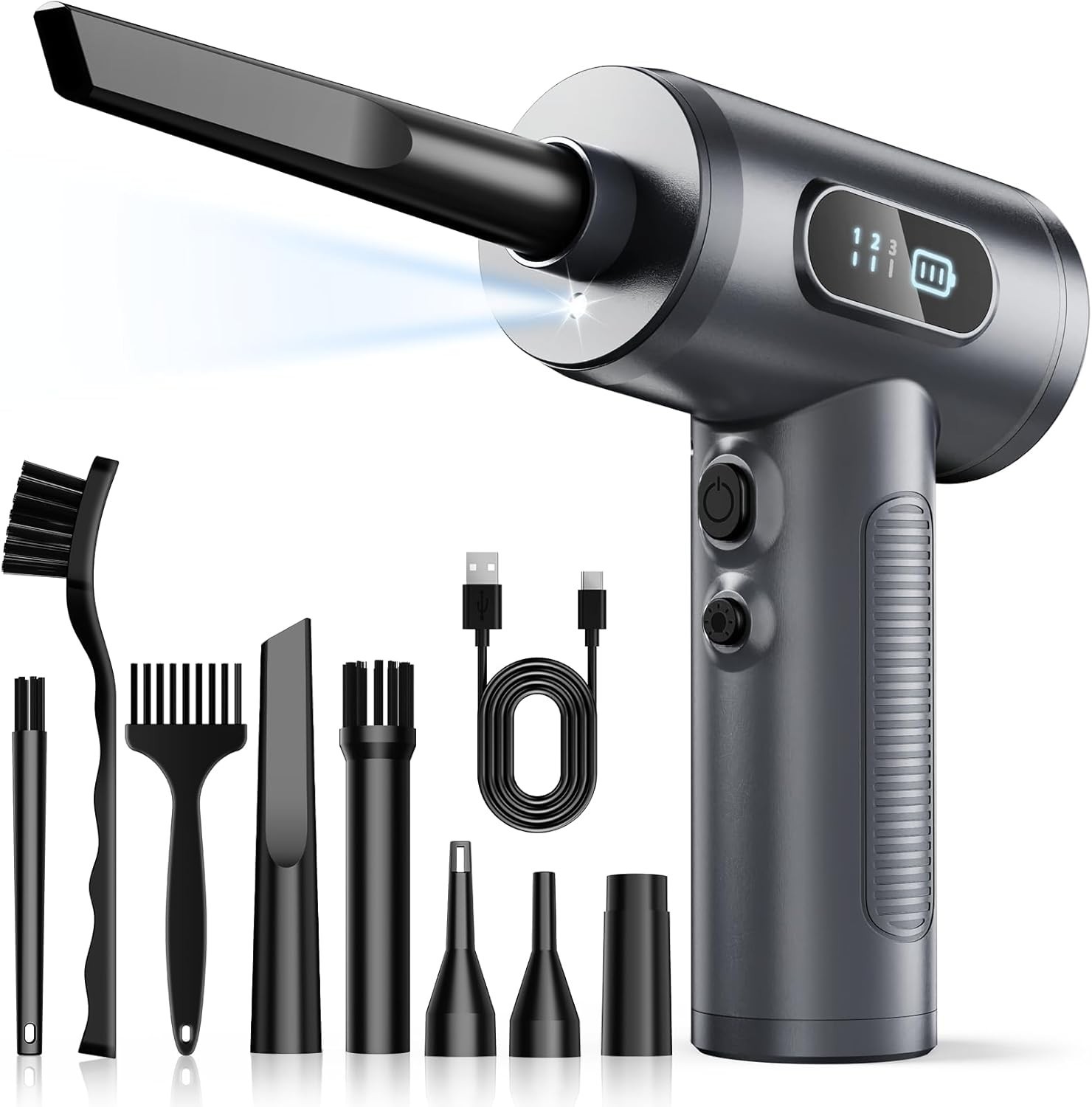 ProAir 100K RPM Cordless Electric Dust Blower with Smart Display & Multi-Tool...