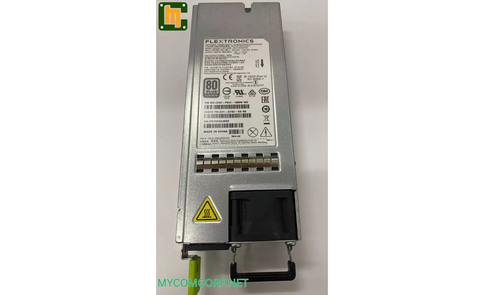 CISCO Power Supply UCSC-PSU1-1600W; 341-0732-0