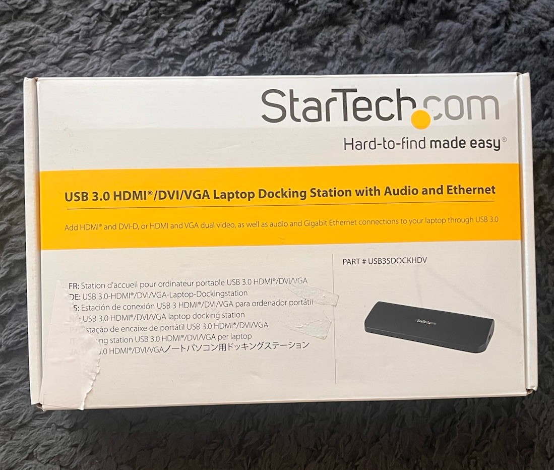 StarTech Dual Monitor USB Laptop Docking Station HDMI DVI VGA USB3SDOCKHDV