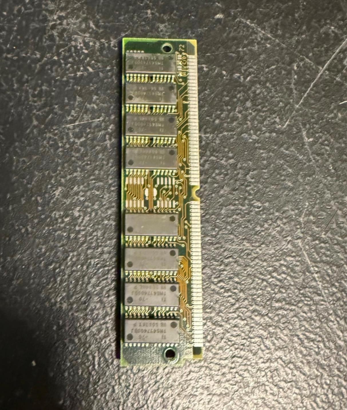 Texas Instruments TM497MBK36Q-70 16MB DRAM 72-SIMM Memory Module