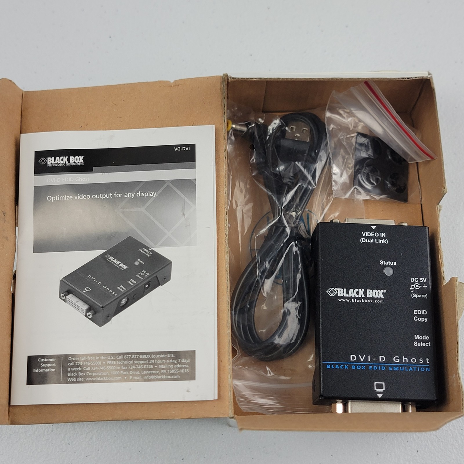 Black Box DVI-D EDID Ghost
