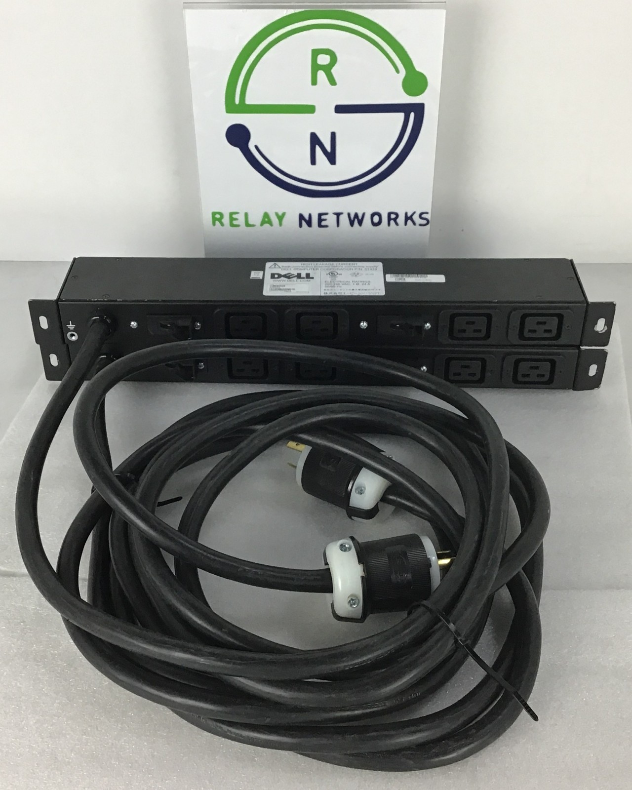 LOT OF 2 Dell AP6031 PDU 200-240V 24A 5T439 4x IEC 60320 C19 outlets