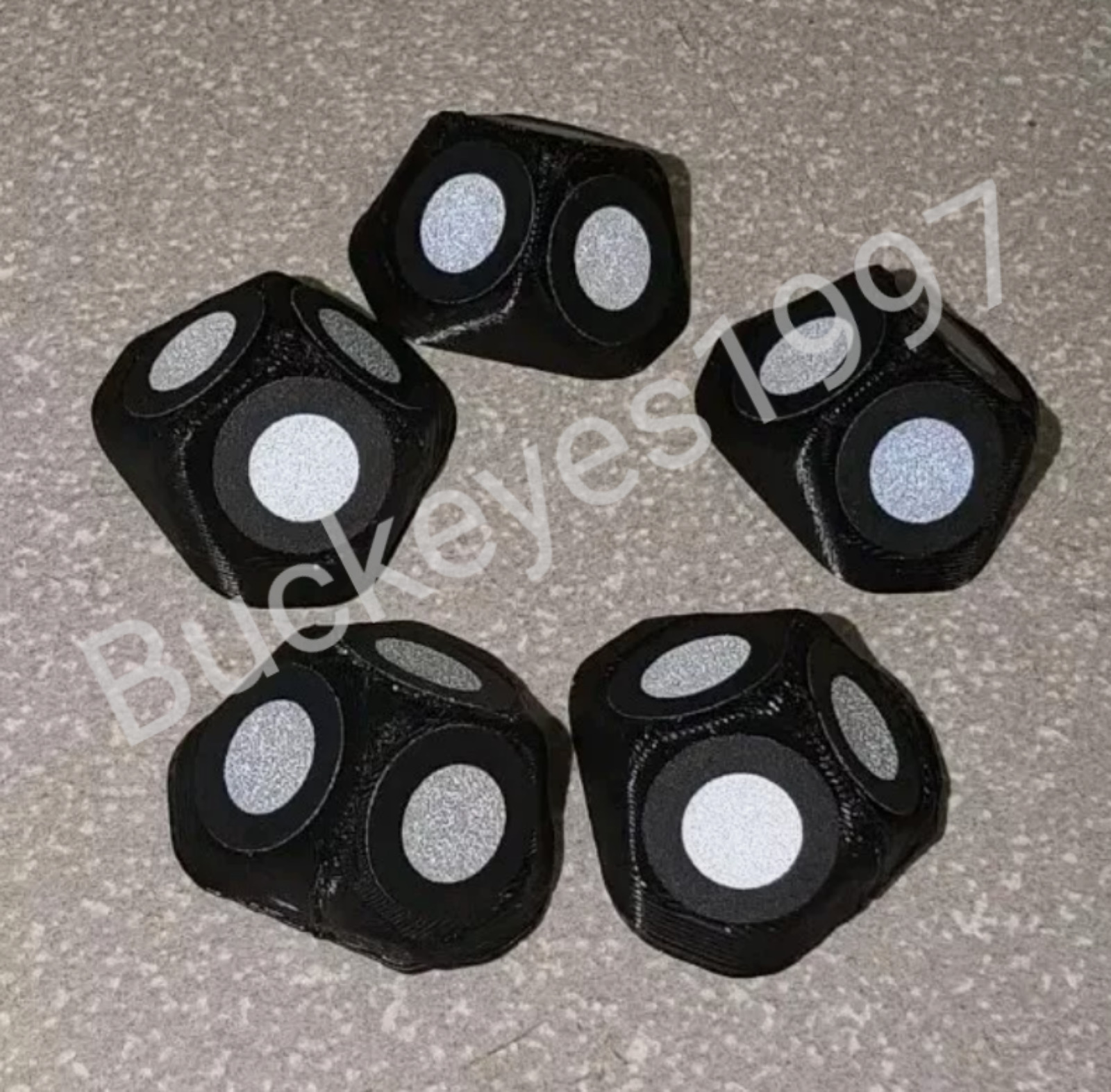 3D Scanner Magnetic REFLECTIVE Target Markers - 5 Pack with DOTS included