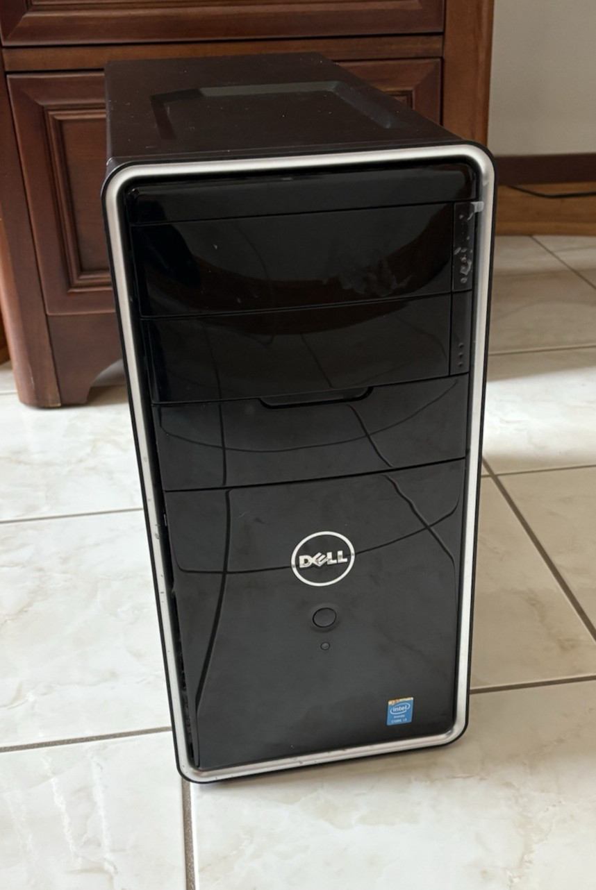 DELL INSPIRON 3847 TOWER PC INTEL  i3-4130 3.4GHz 8GB 100GB Wi-Fi, Wiped Clean