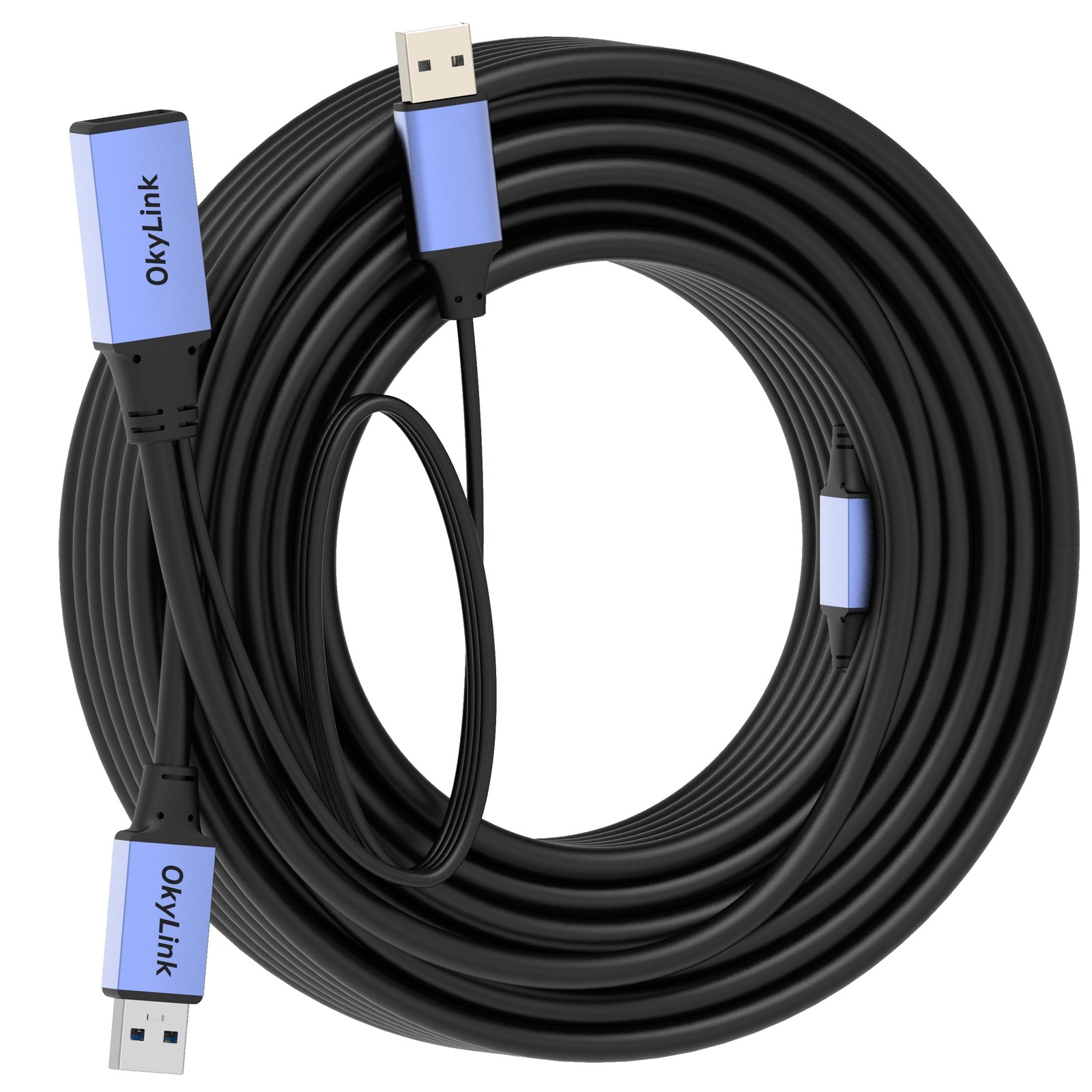 50ft(15M) Active USB 3.0/3.2 Gen 50ft (15m), Black cable + Gray shell