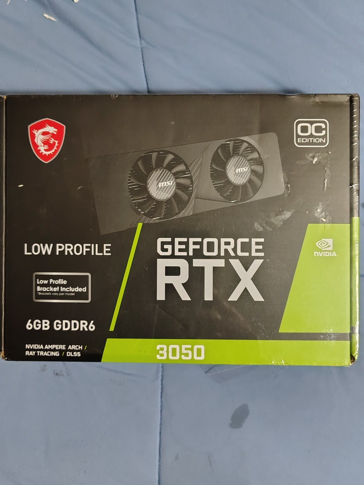 MSI GeForce RTX 3050 LP E 6G OC 6GB GDDR6 Low Profile Graphics Card New VD9314
