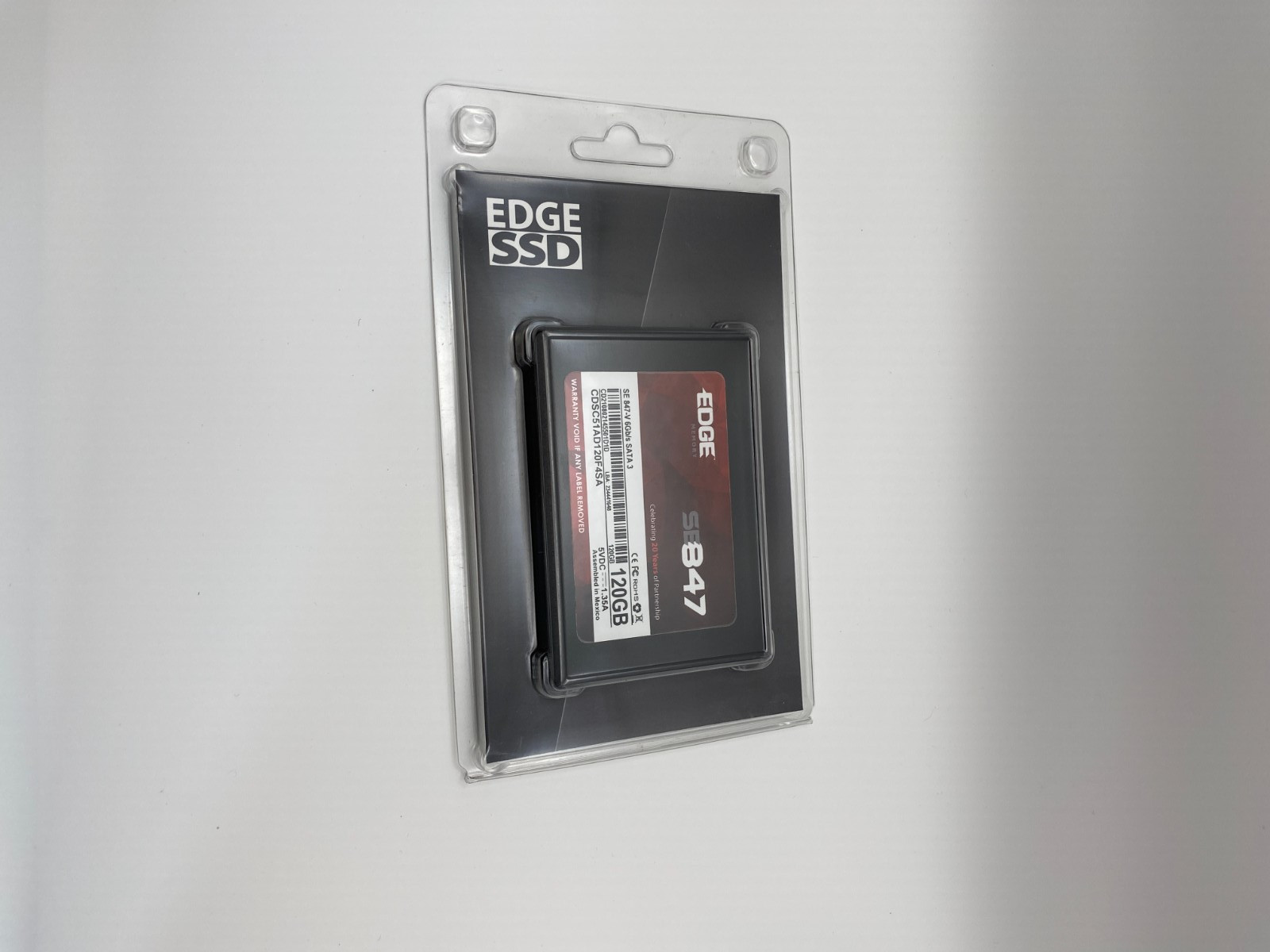 Edge Memory SE847-V SSD - 120GB - New Condition