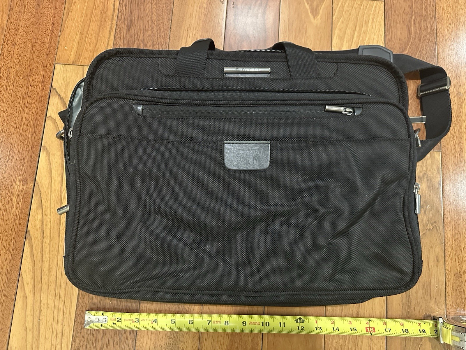 Briggs & Riley Black Expandable Laptop Briefcase Business Travel Bag Organizer