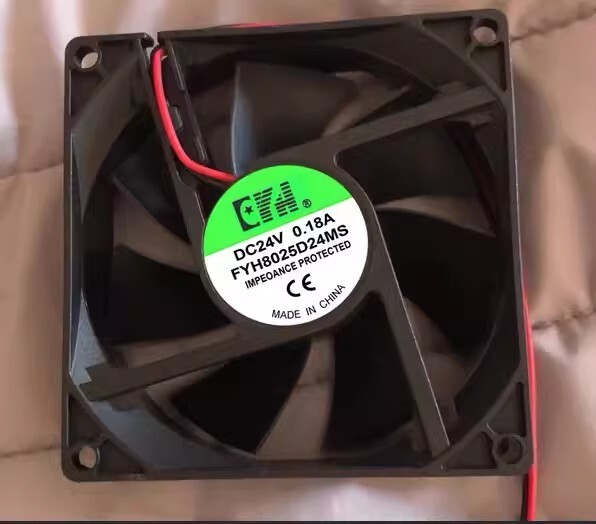 1PCS FYH8025D24MS DC24V 0.18A 2-Wire Silent Cooling Fan