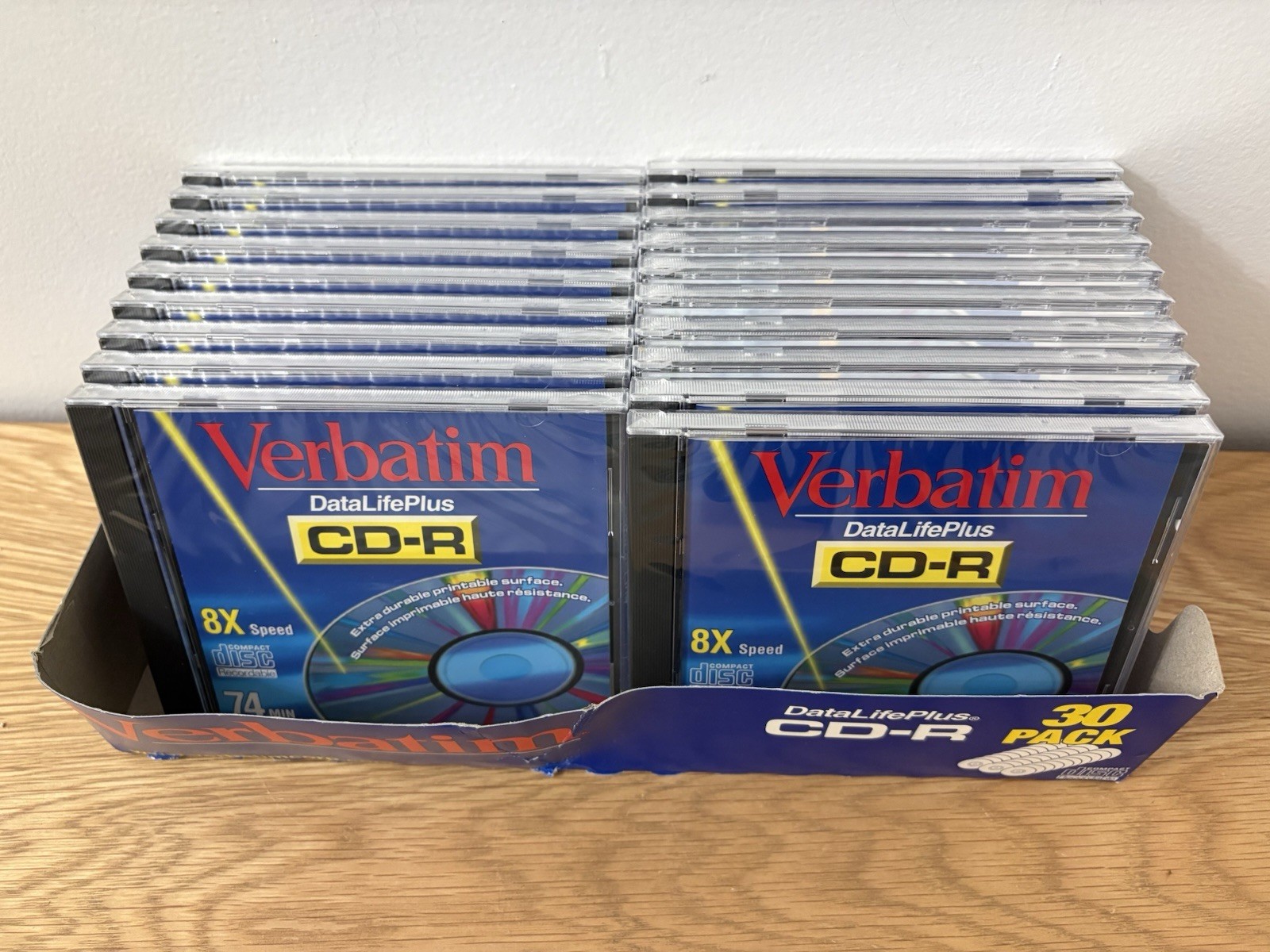 Verbatim DataLifePlus CD-R 19 Pack 650MB 74 Min Y2K Promo Vintage New Sealed