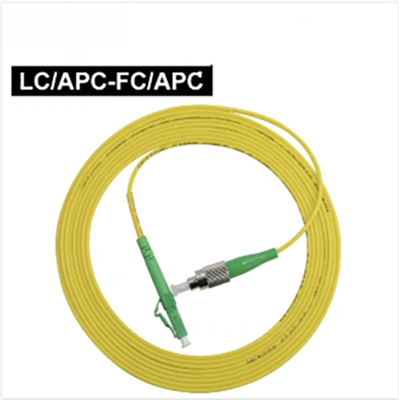 [2pcs] 1M LC APC-FC APC Simplex OS2 9/125 Patch Cord LSZH FTTH Fiber Cable