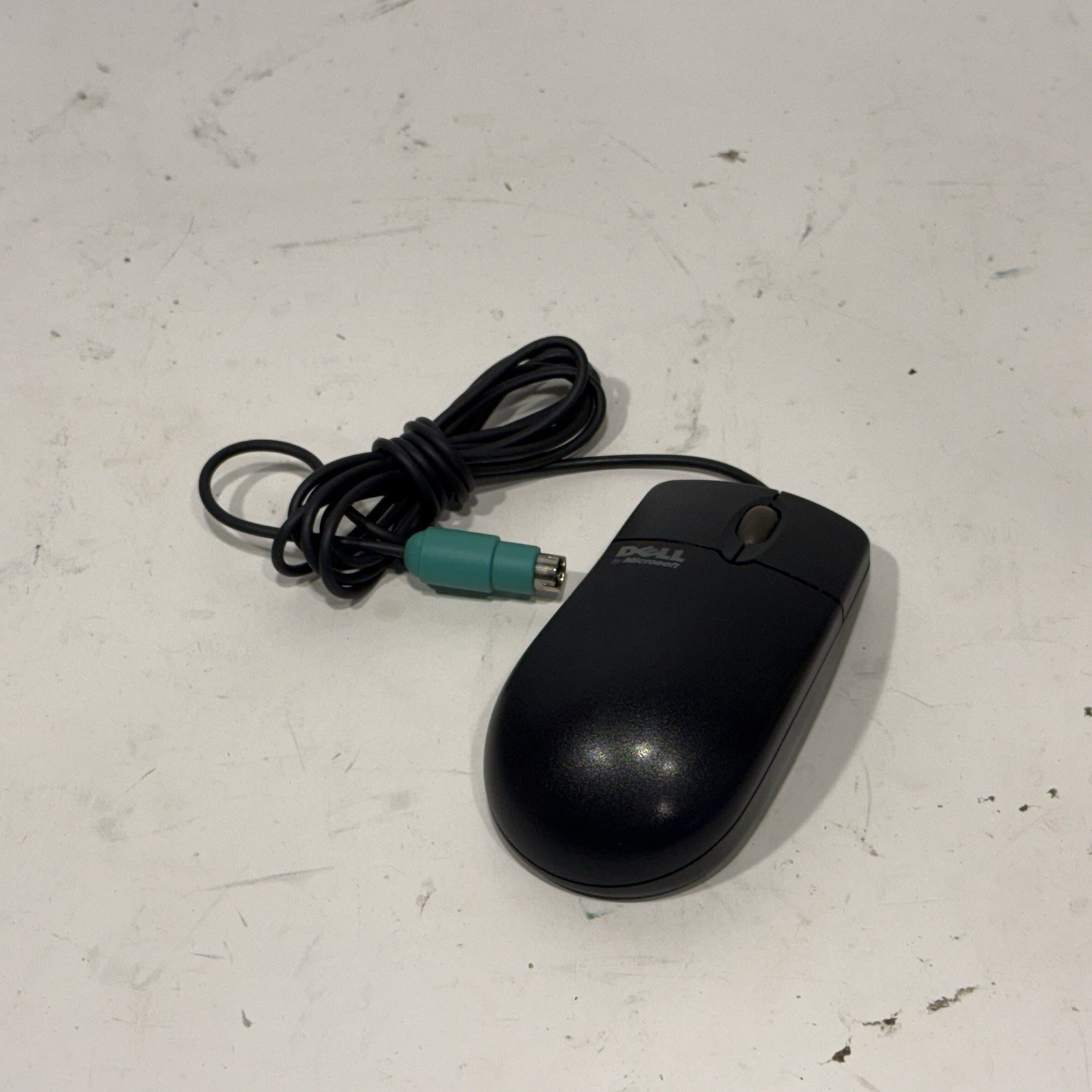 Vintage Dell Microsoft IntelliMouse 1.3A PS/2 Ball Mouse X06-08811 Black