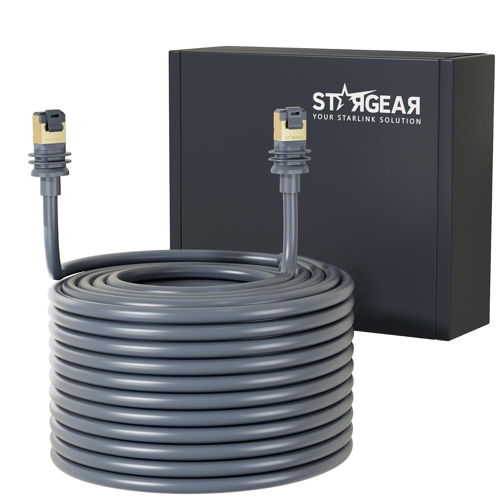 STARGEAR Starlink Gen 3 Cable RJ45 Cat6 Waterproof Replacement, 15m/49ft