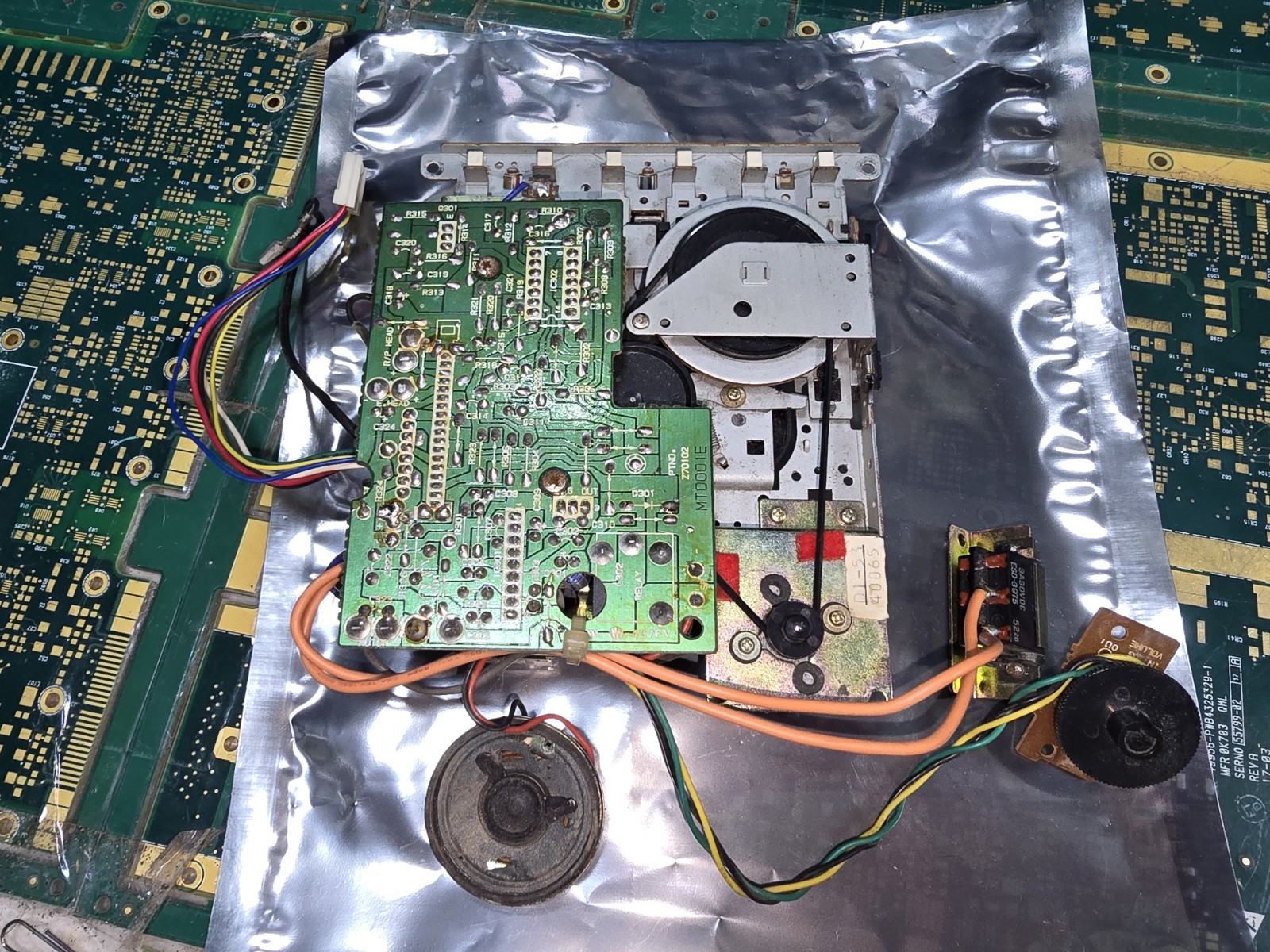 Amstrad CPC 464 16-Pin Older Version DEFECTIVE DONOR Cassette Deck-Rust-PARTS