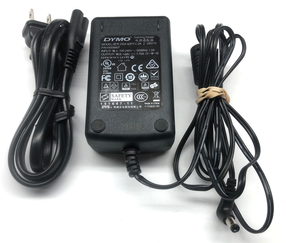 Genuine Dymo Label Writer AC Adapter Switching Power Supply DSA-42PFC-24 W008407