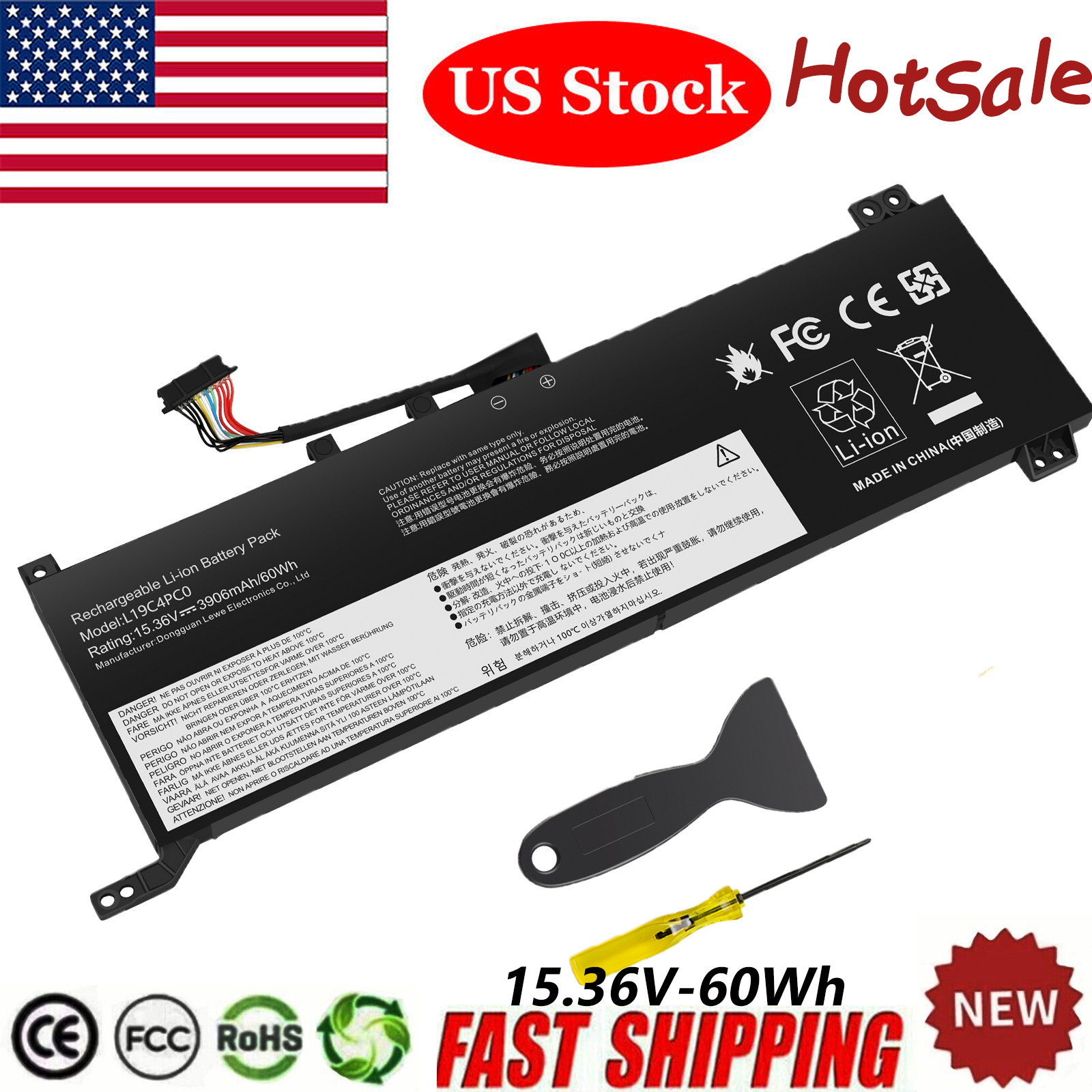 L19C4PC0 L19M4PC0 Battery For Lenovo Legion 5P-15IMH05H 5P-15ARH05H 5-15IMH05H