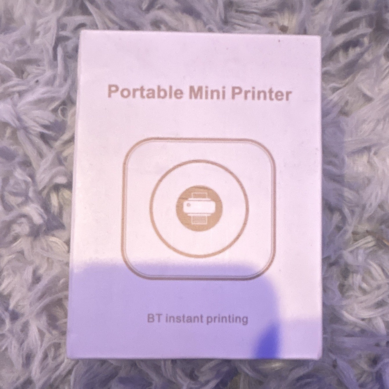 Portable Thermal Mini Mobile Printer, Bluetooth Inkless B&W Label & Photo Print