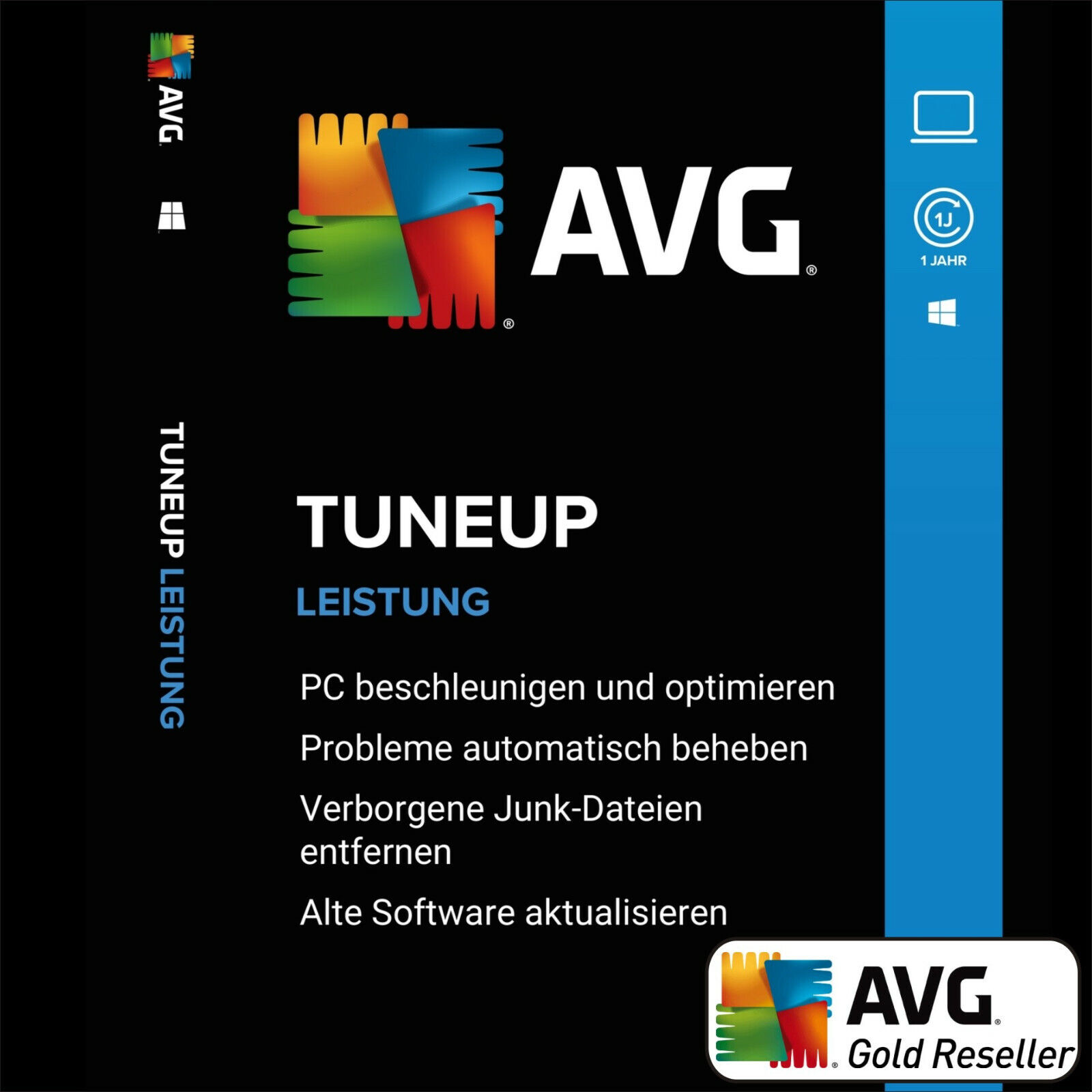 AVG PC TuneUp 2024 1 PC 1 year / TuneUp Utilities | full version / upgrade | UE DE