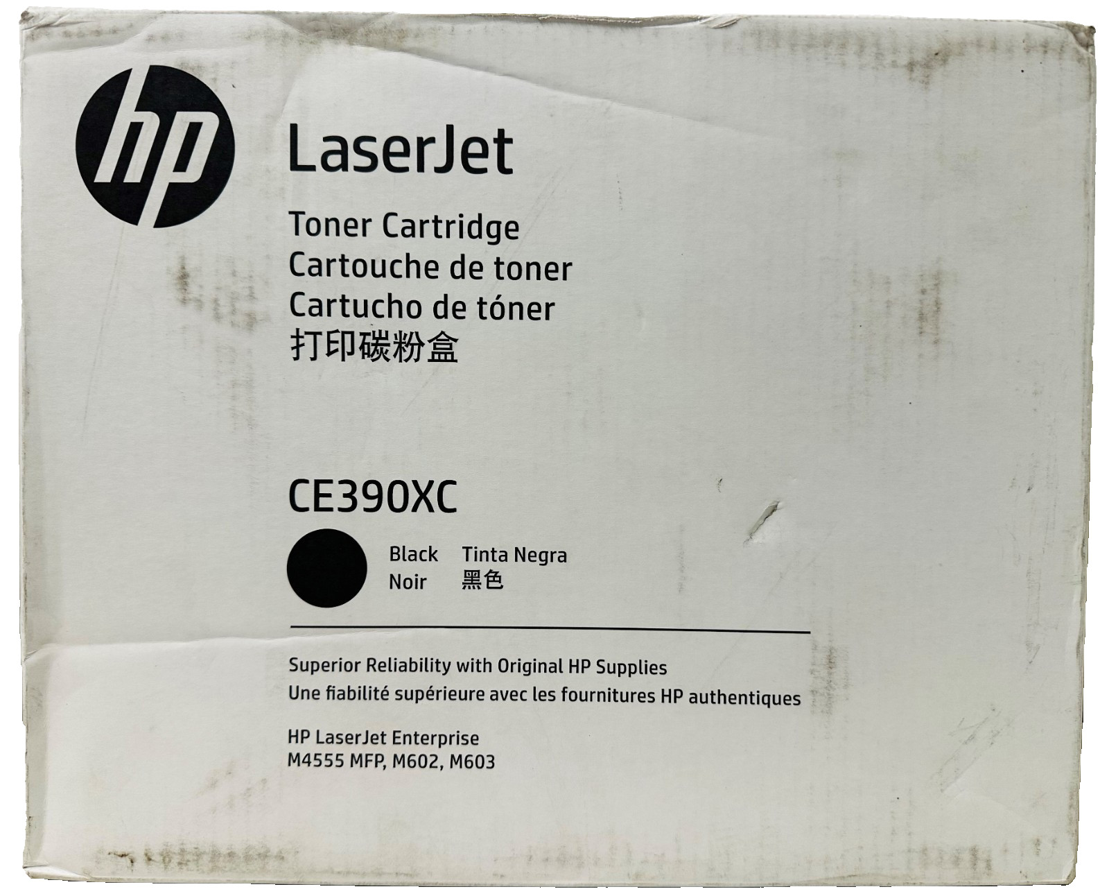 New Genuine HP CE390XC Black Toner Cartridge Box LaserJet Enterprise M4555