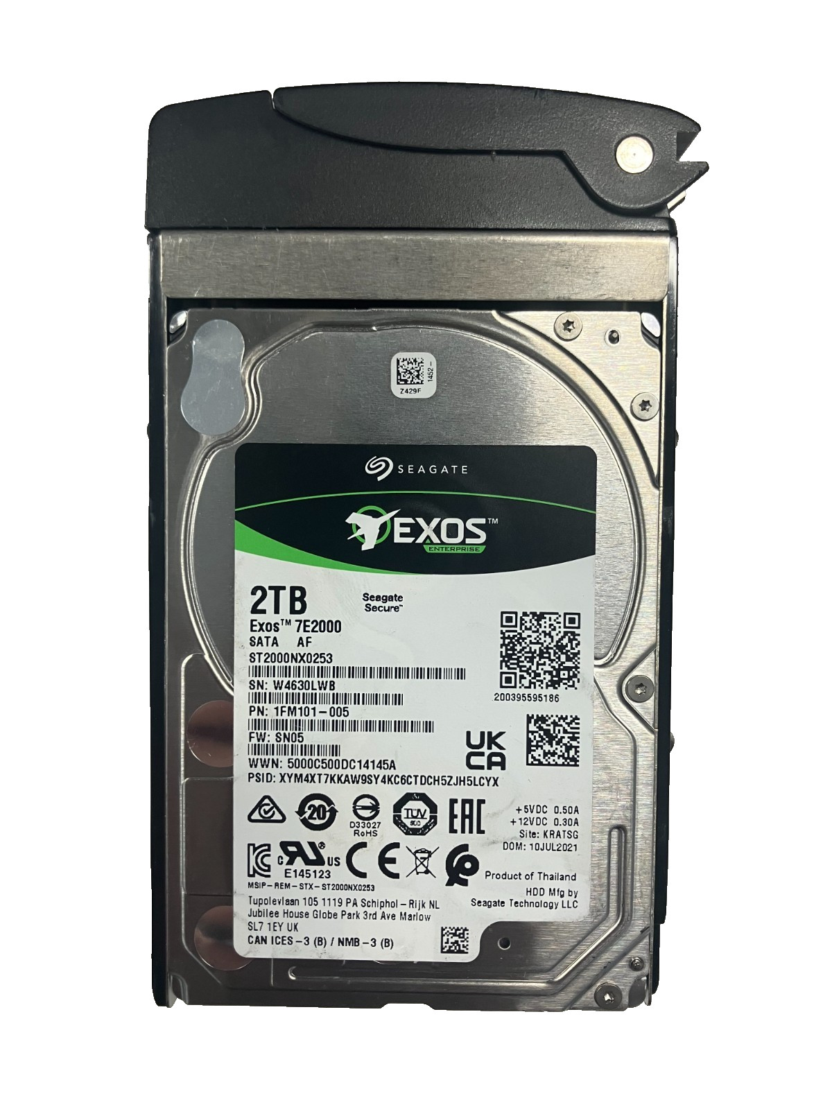 Seagate ST2000NX0253 HDD 2TB SATA 7.2K 2.5" 512b/s