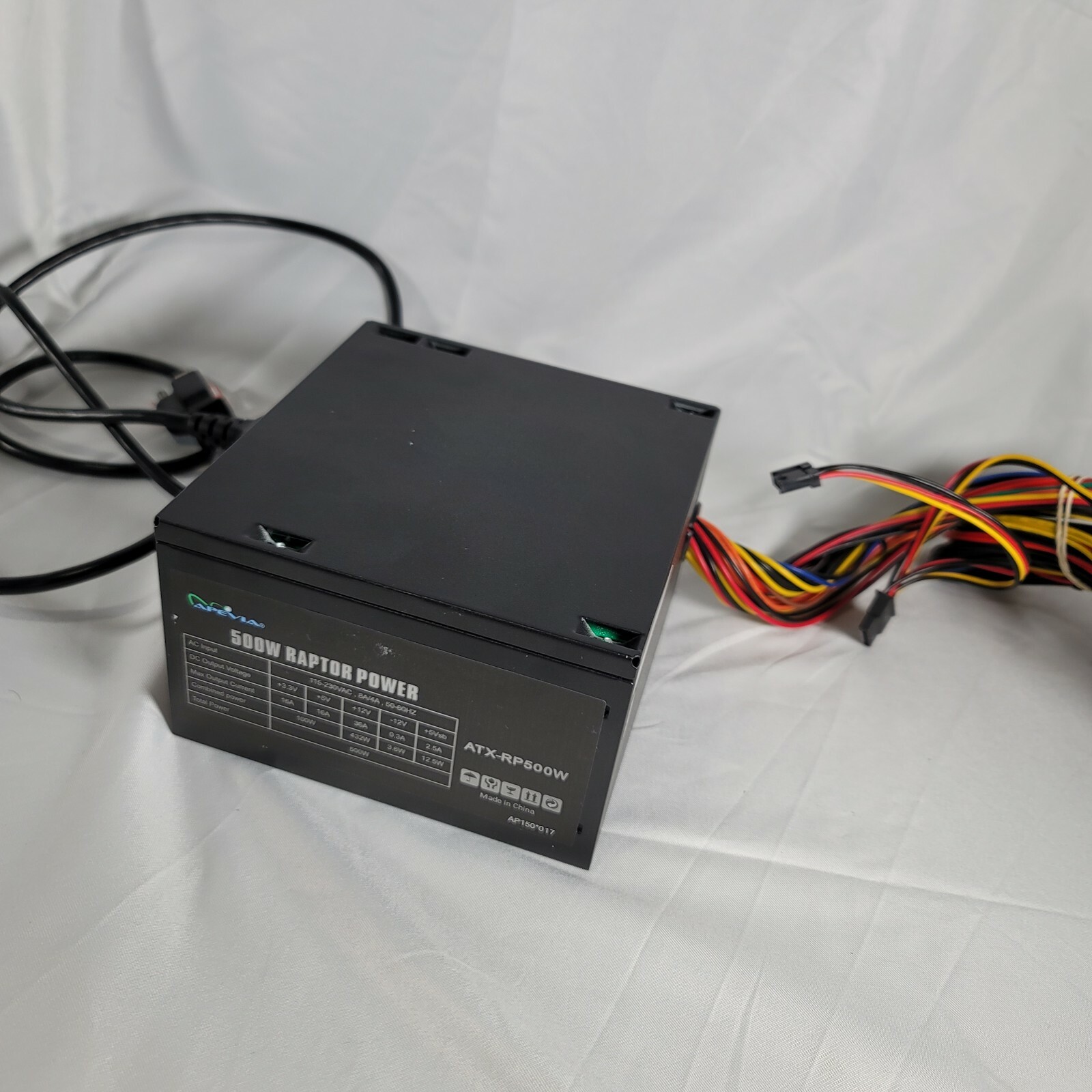 Apevia RP500W Raptor 500W ATX Power Supply (UnTested)