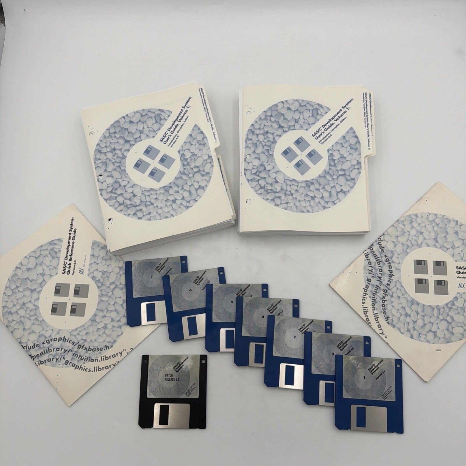 SAS/C Development System v6.0 Commodore Amiga 7 Disks Manuals 6.3 Patch Tested