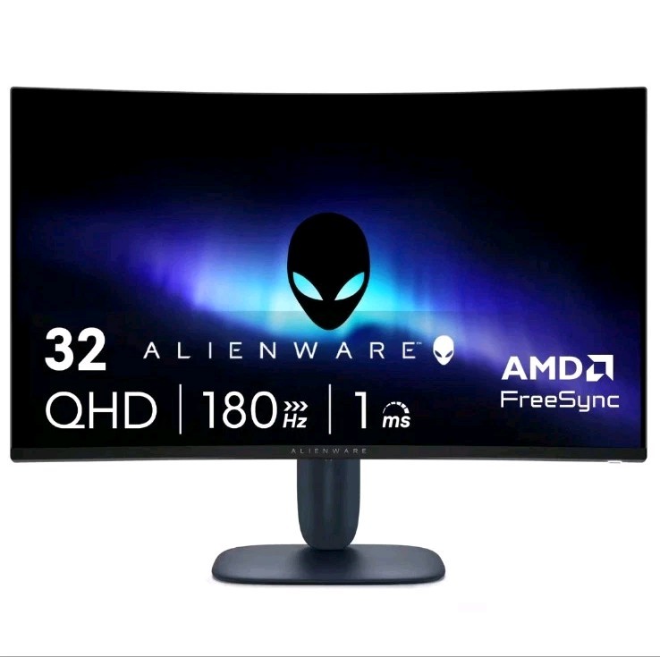 Alienware - AW3225DM 32" VA LED Curved QHD 180Hz 1ms FreeSync Gaming Monitor New