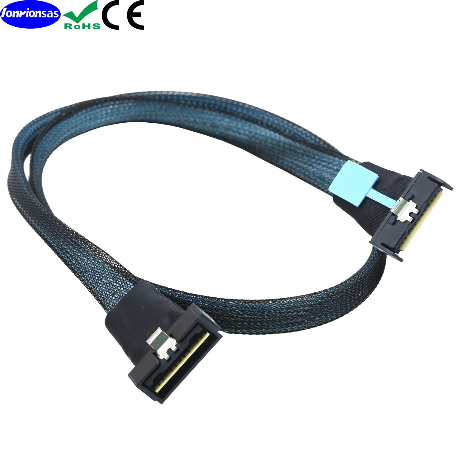 PCIe MCIO 8X to LP SlimSAS Low Profile SFF-8654 74Pin High Speed Cable