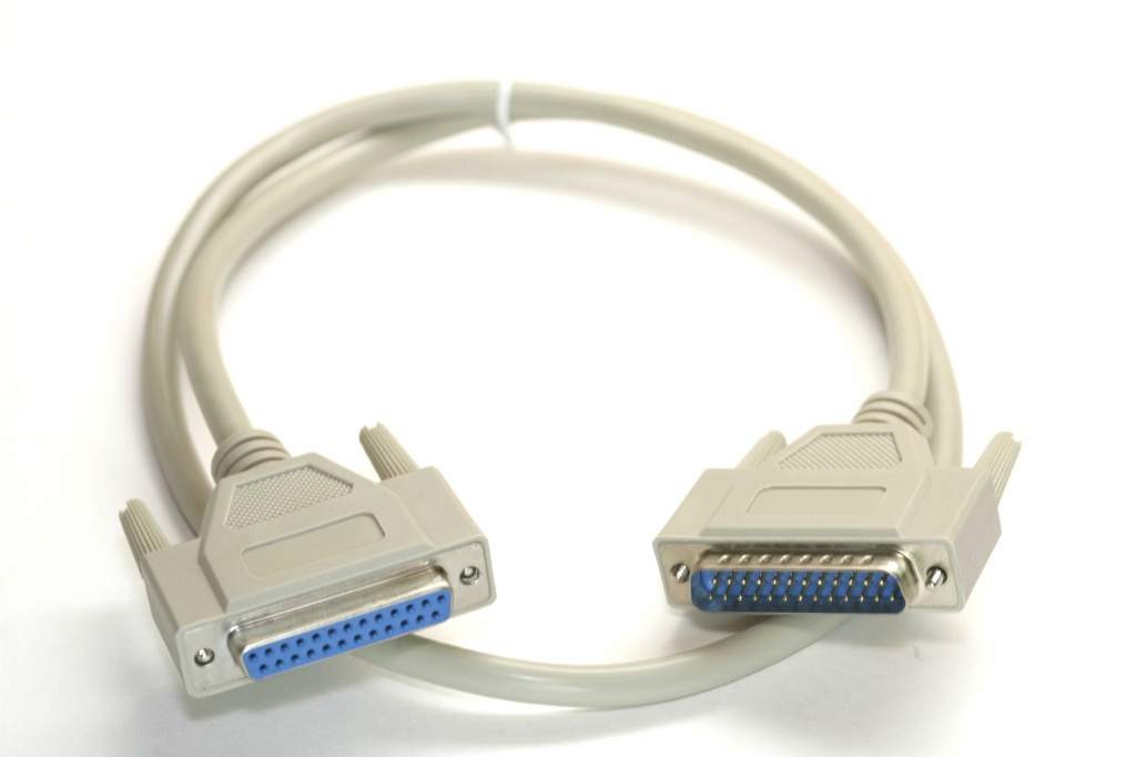 3FT DB25-Male to DB25-Female Cable Beige Extension