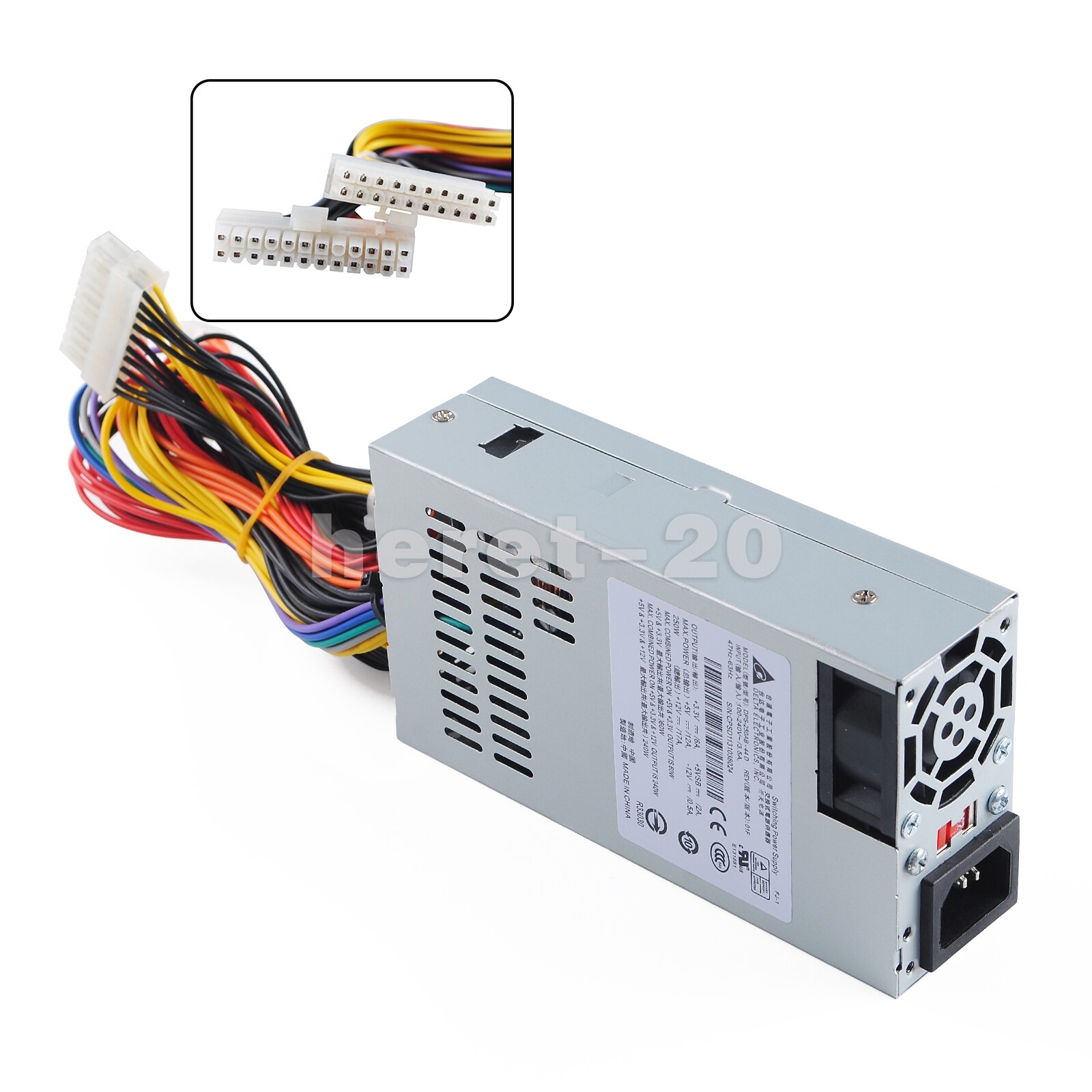 1PCS New Switching Power Supply 24 Pin + 20 Pin 250W For Delta DPS-250AB-44D