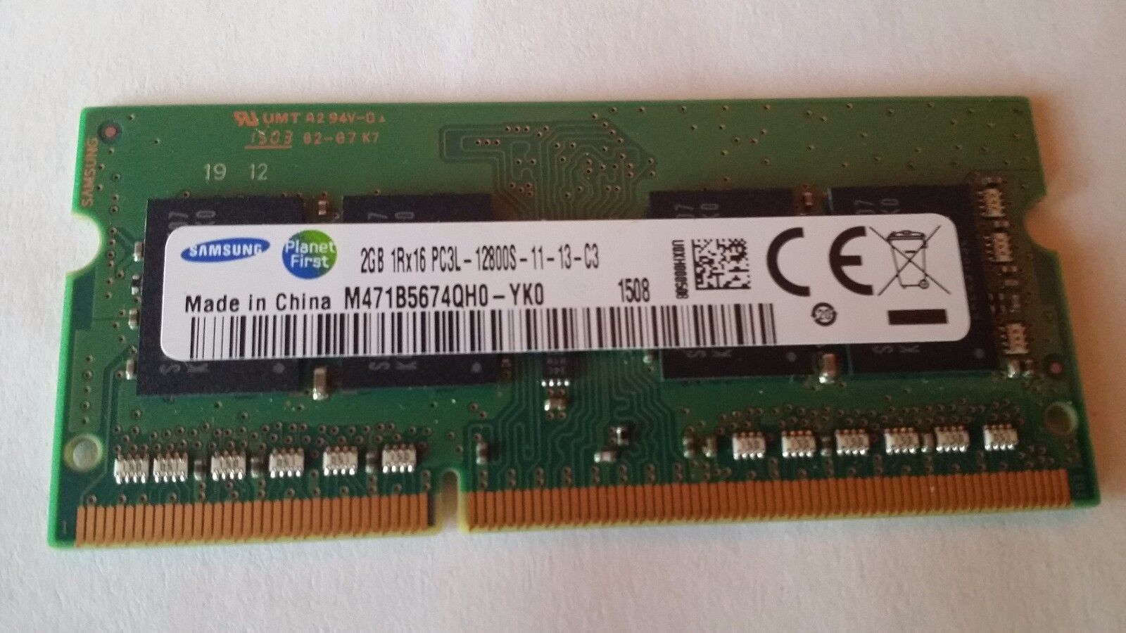 Lenovo G50-45 DDR3 Memmory Samsung 2GB 1Rx16 PC3L-12800S-11-13-C3