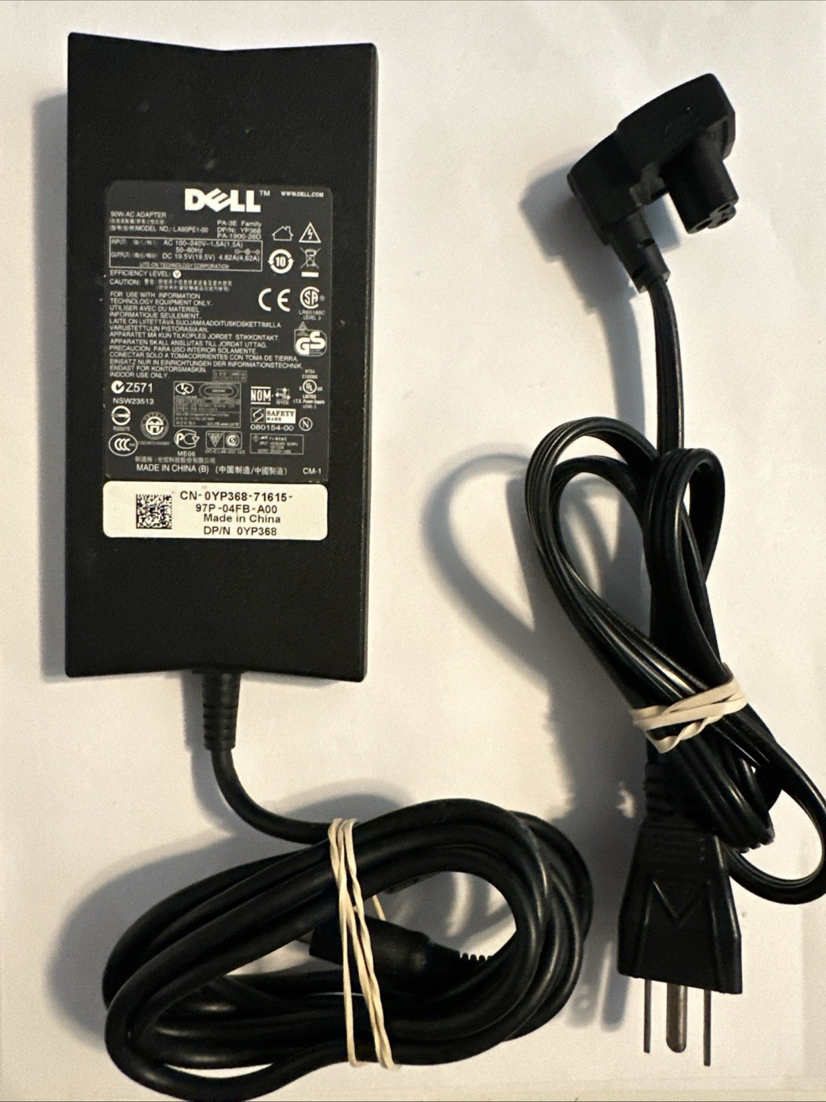 Original DELL LA90PE1-00 19.5V 4.62A 90W AC Power Adapter Charger