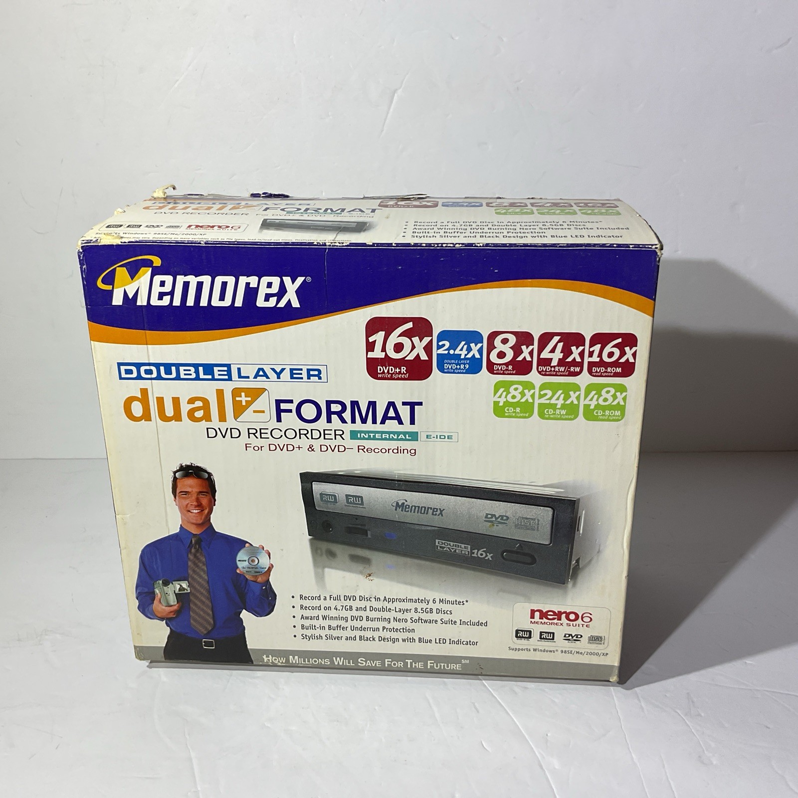 Memorex Double Layer Dual Format Dvd Recorder Brand New Unused Open Box