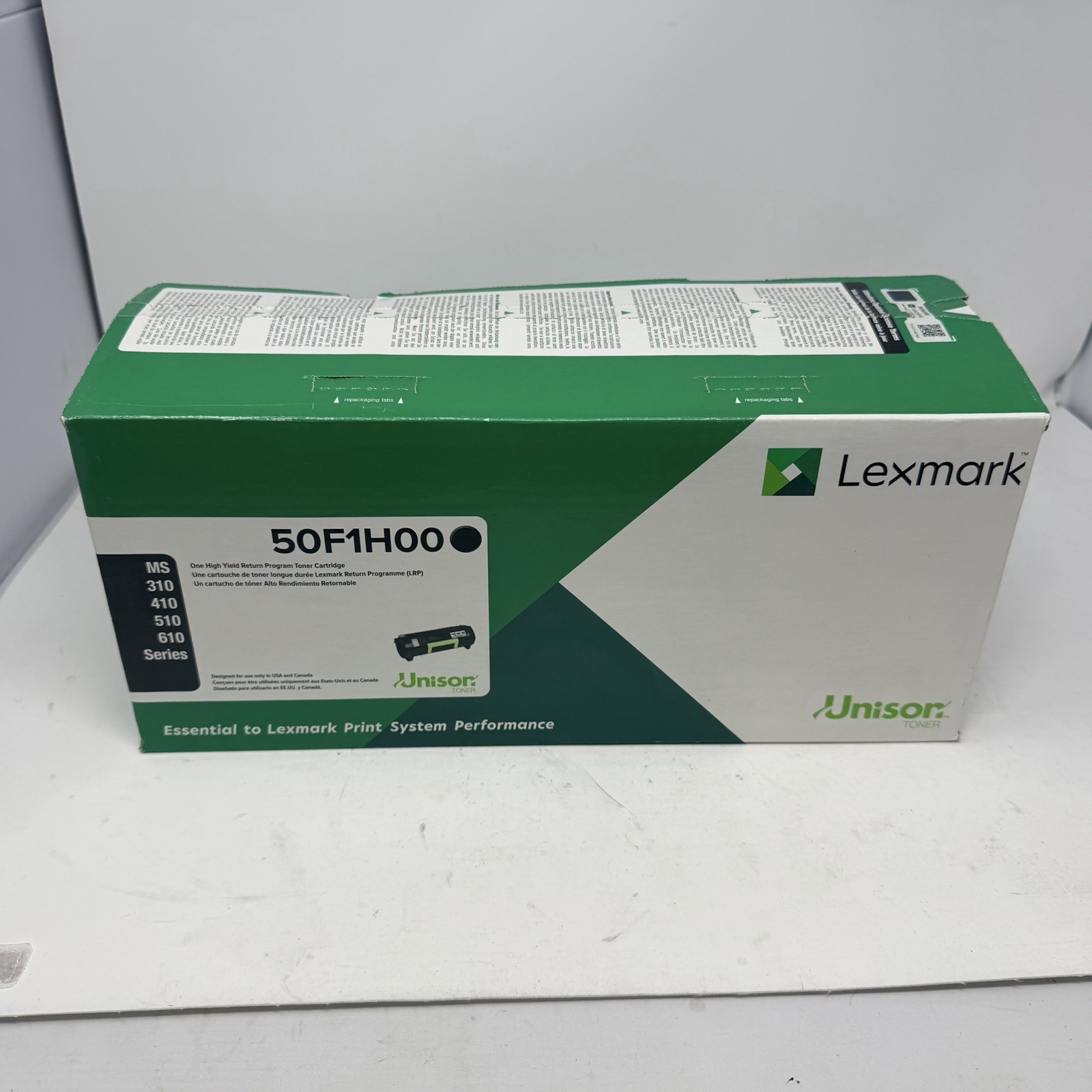 LEXMARK 50F1H00 Black High Yield Toner Cartridge Genuine OEM – New Open Box