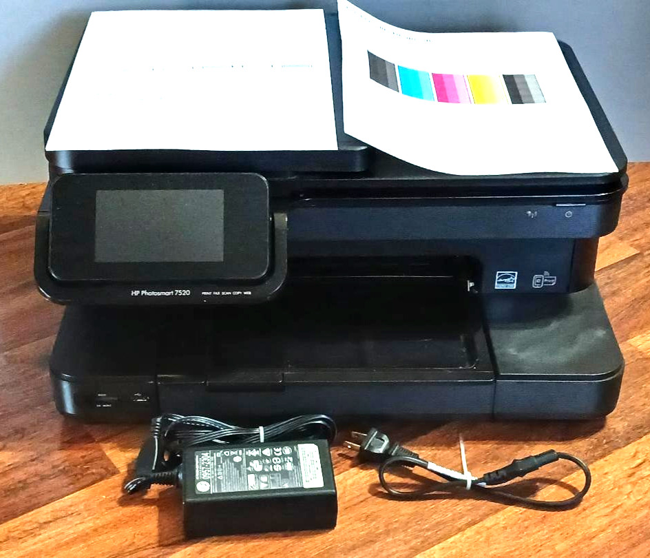 HP Photosmart 7520 All-In-One Inkjet Printer Pg Count 3498K - works