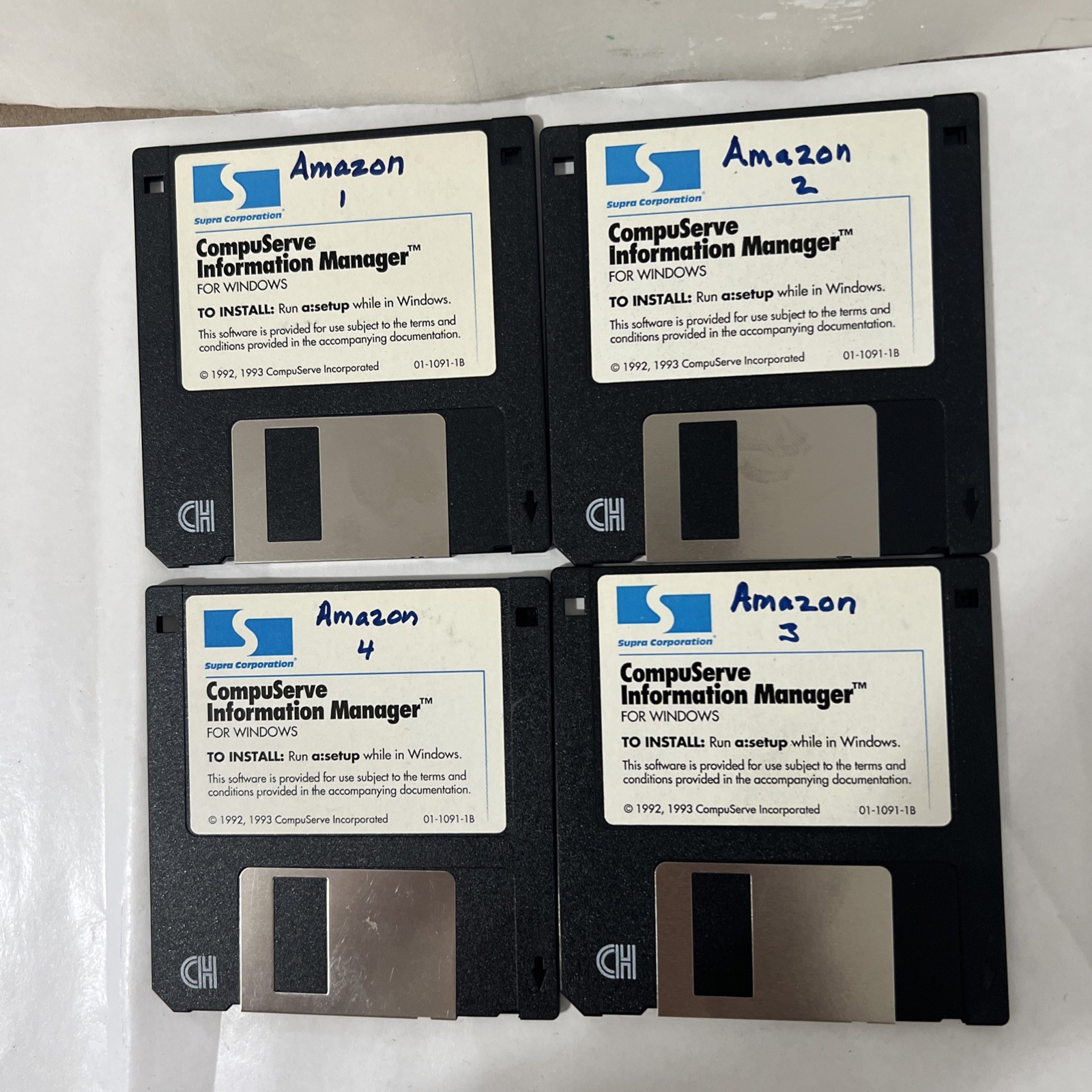 CompuServe Information Manager for Windows by CompuServe ~ 3.5" disk 1993 4disk