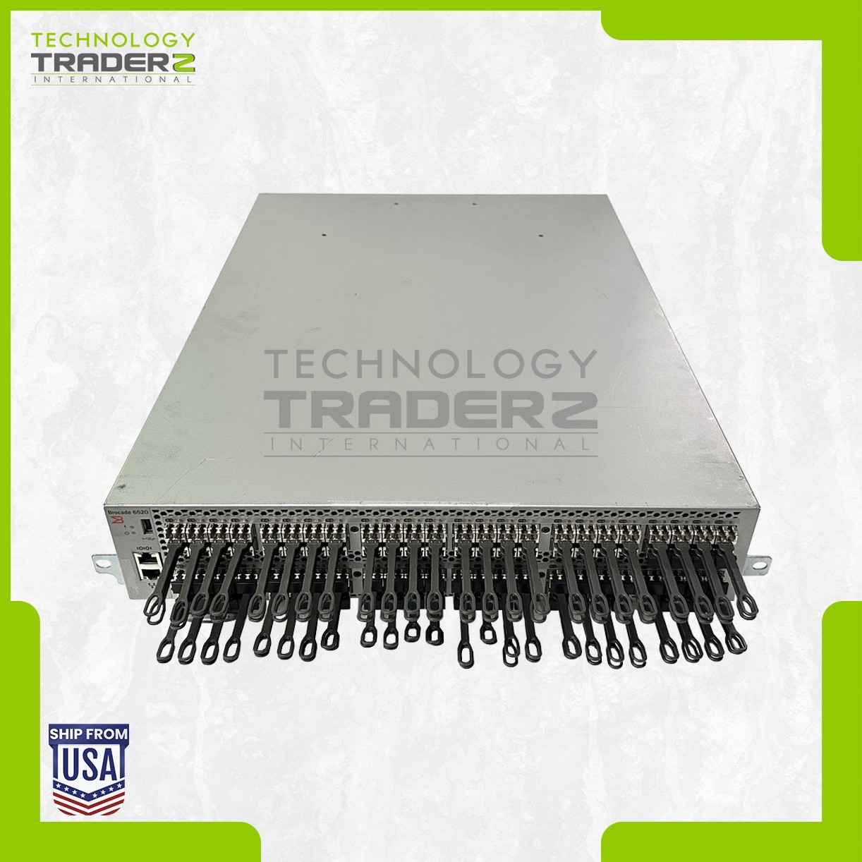 80-1007960-04 Brocade 6520 96-Port 16Gbps FC SAN Switch W/ 96x Transceiver