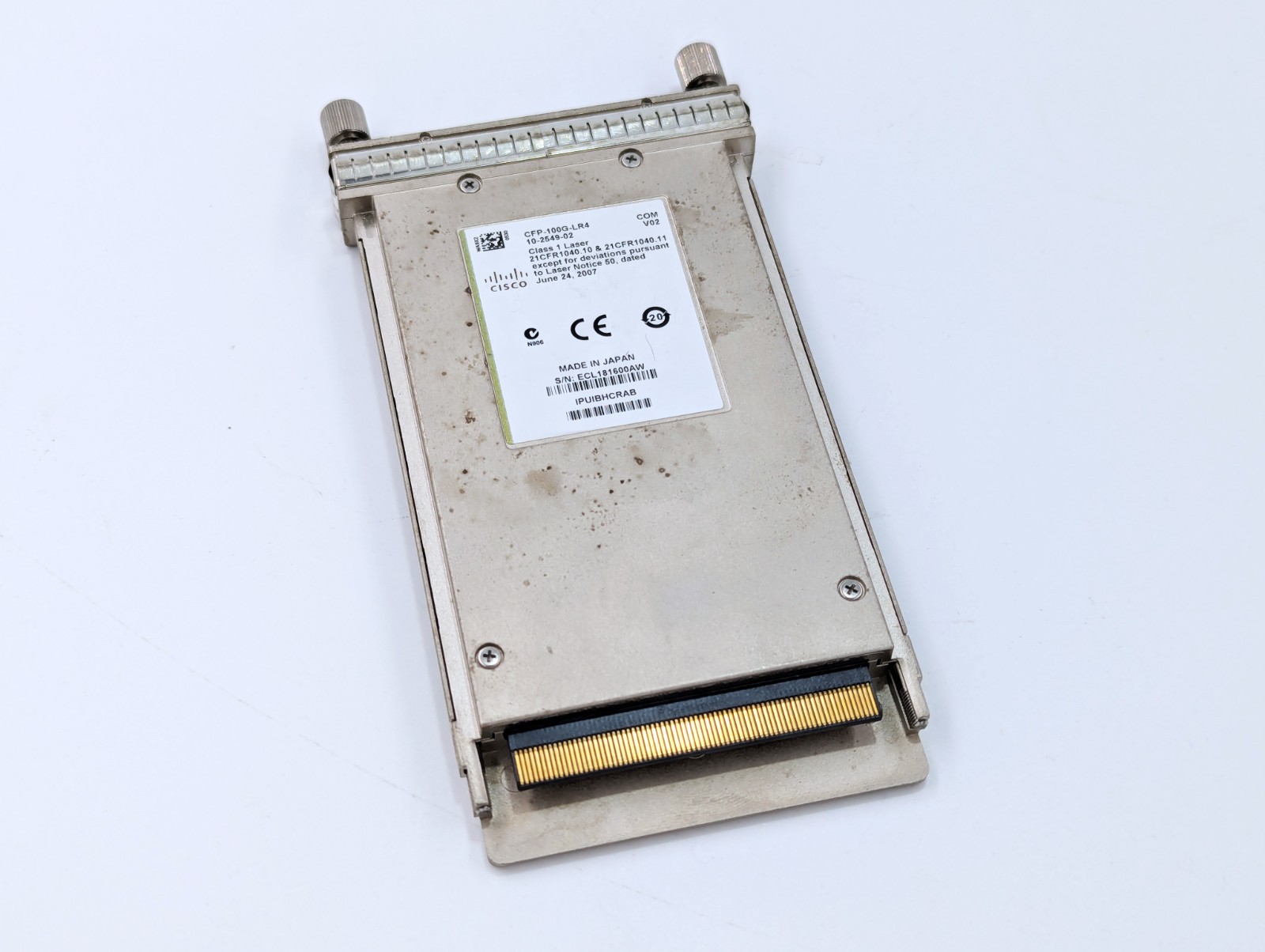 Genuine Cisco CFP-100G-LR4 10-2549-02 100GBASE Transceiver Module