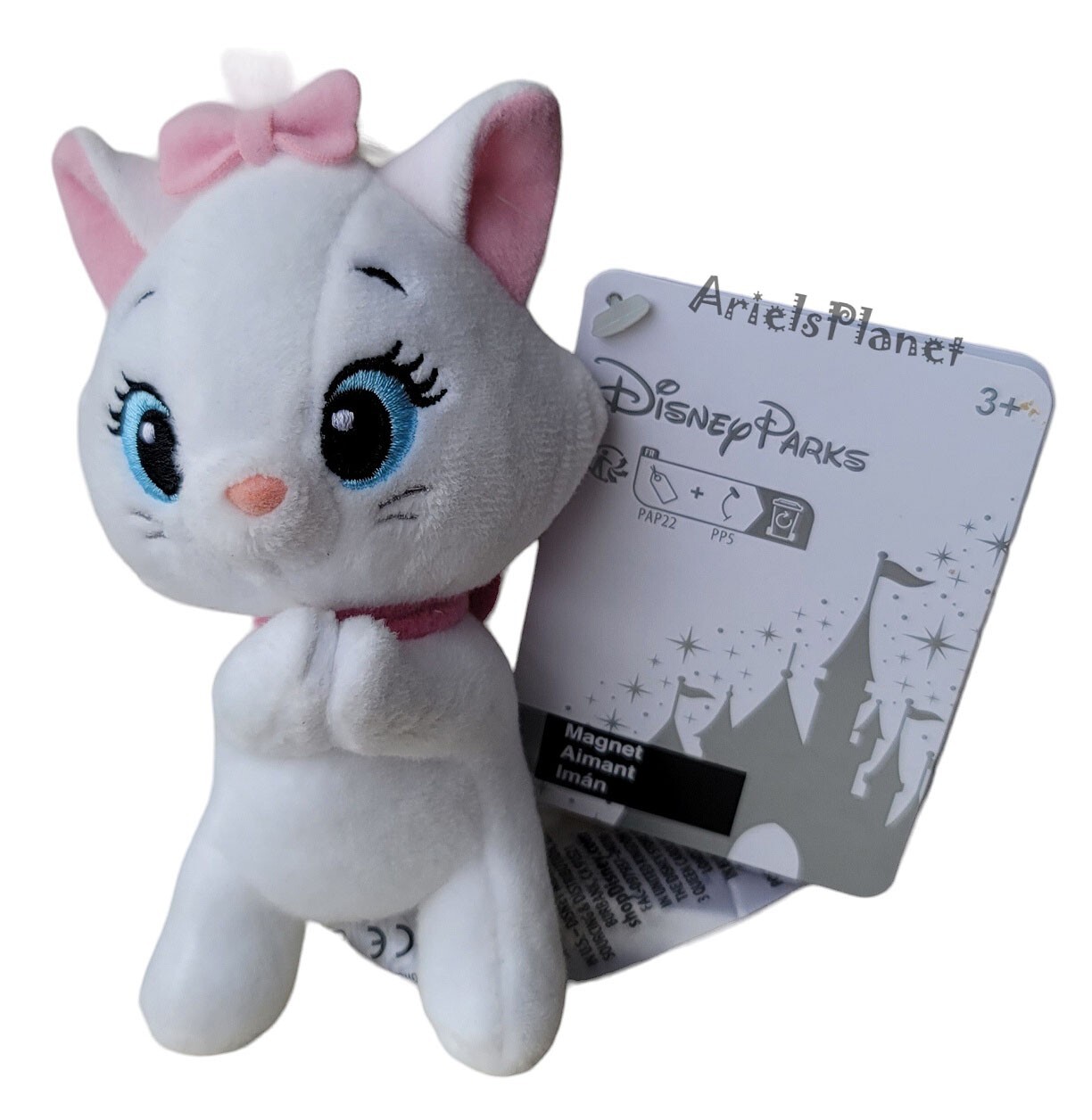 Disney Parks The Aristocats Marie Magnet Plush Toy