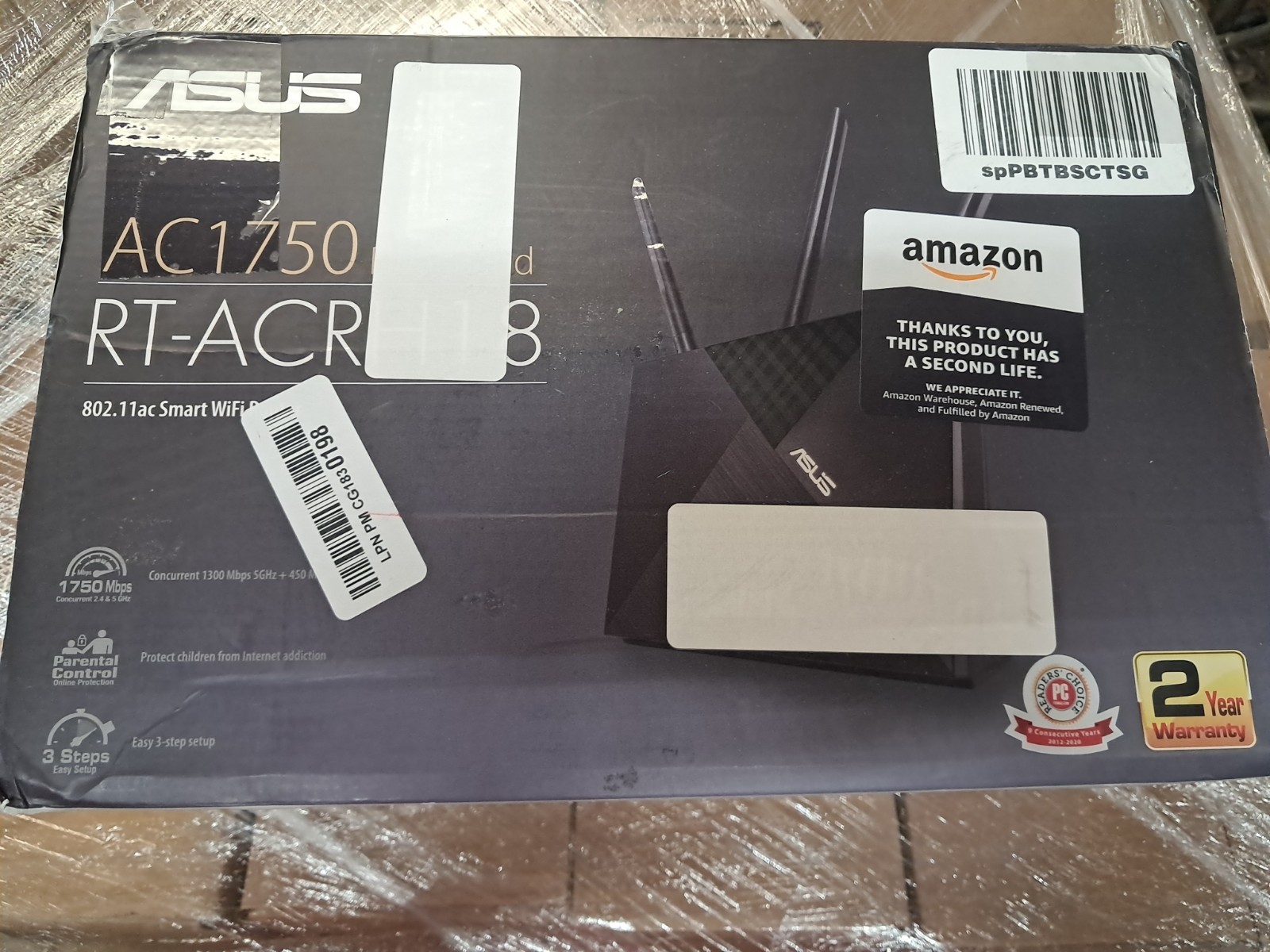 ASUS AC1750 WiFi Router (RT-ACRH18) - Dual Band Wireless Router - 4-Port Switch