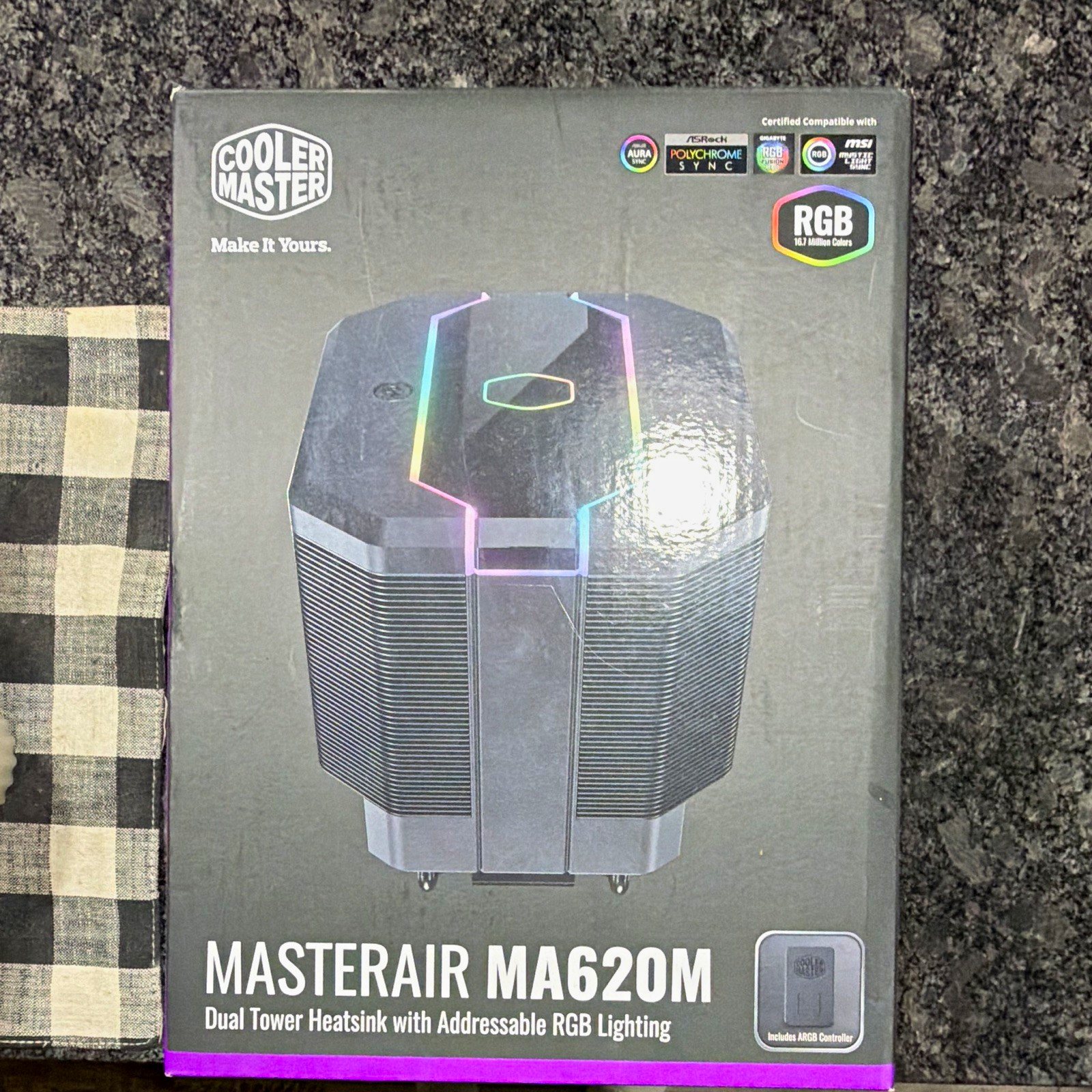 Cooler Master MasterAir MA620M Dual Tower ARGB 120mm CPU Cooler 2000RPM