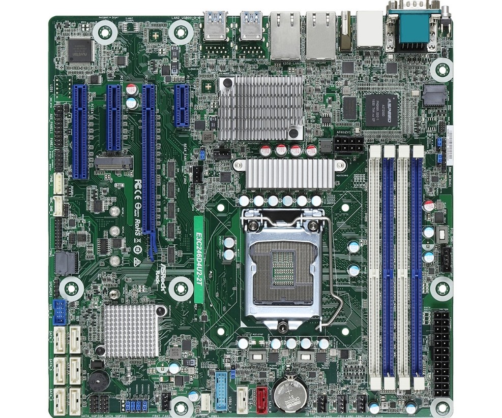 E3C246D4U22T  New ASROCK RACK E3C246D4U2-2T Server Motherboard In Box