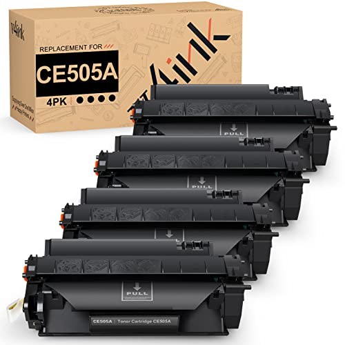 v4ink CE505A Toner Cartridge 4 Pack Compatible for HP LaserJet Printers