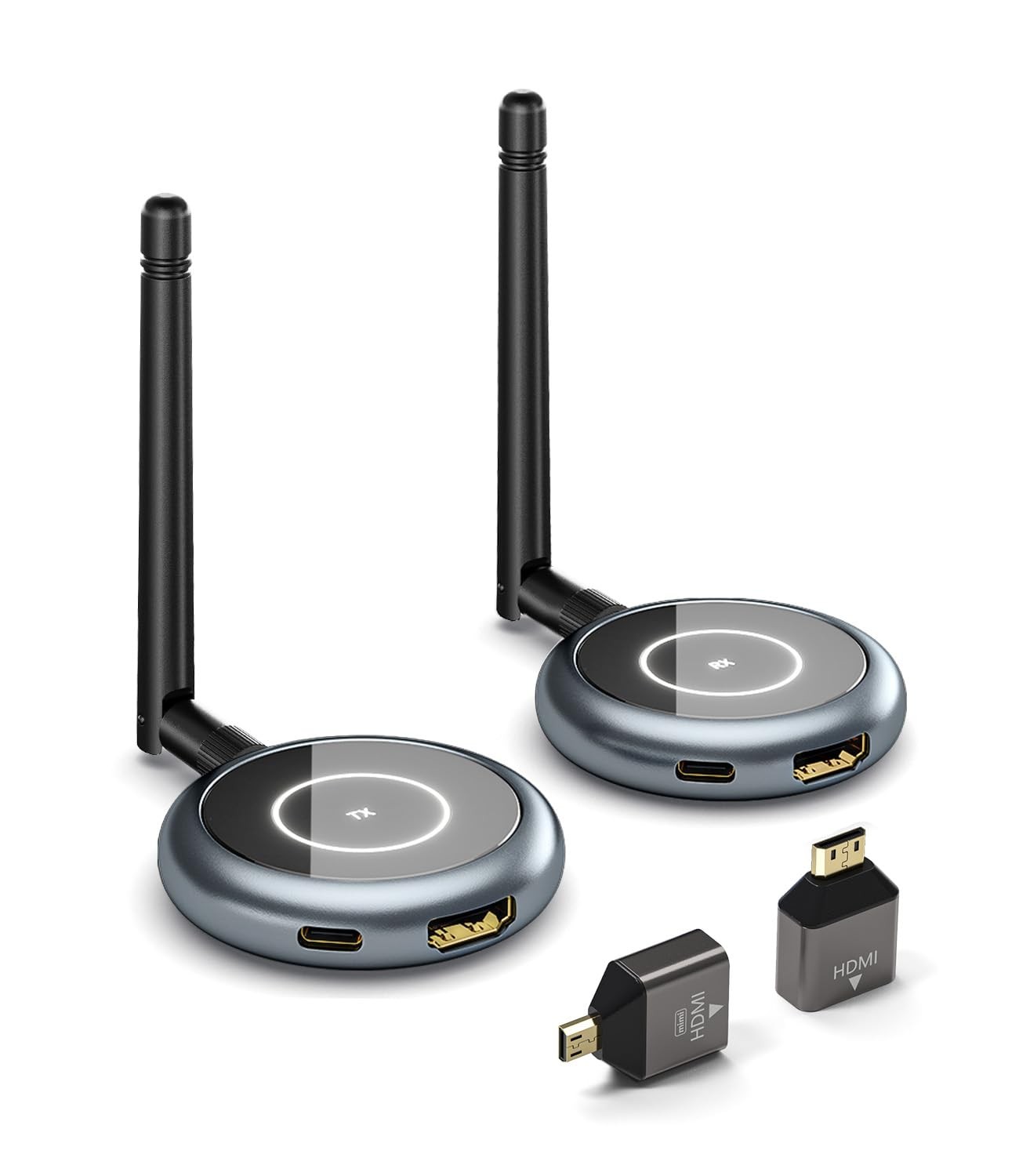 AIMIBO 5.8G Wireless HDMI Transmitter and Receiver, 4K Decode 1080P@60Hz