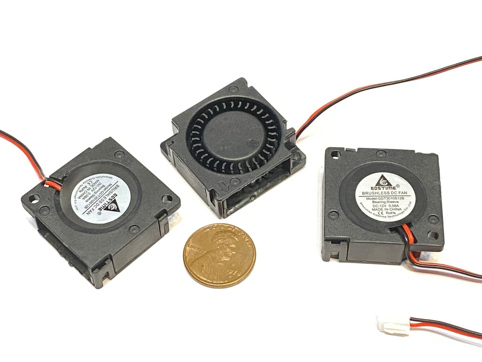 3 Pieces 12v 3010 blower fan computer 3cm 30mm cpu small 3d printer GDSTime C53