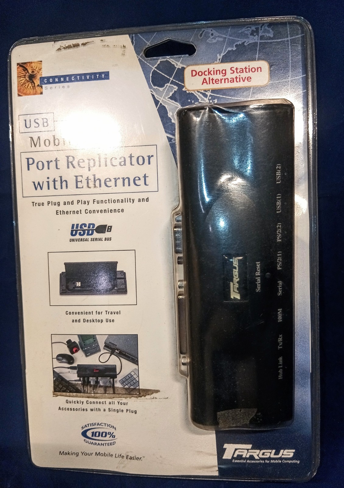 Targus PA090 USB Mobile Port Replicator with Ethernet NEW Sealed 