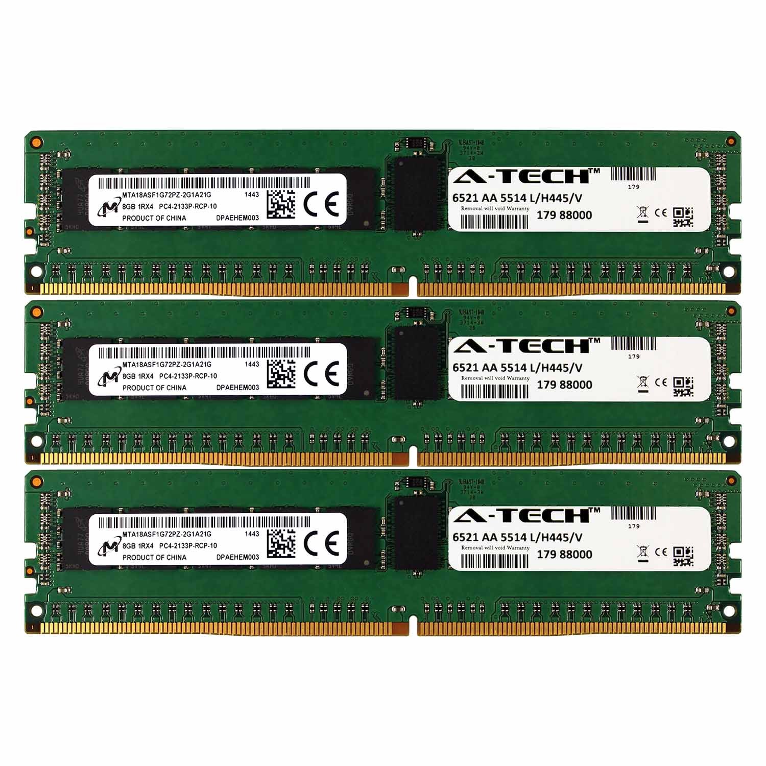 PC4-17000 Micron 24GB Kit 3x 8GB HP ProLiant WS460c BL460c WS460c Memory RAM